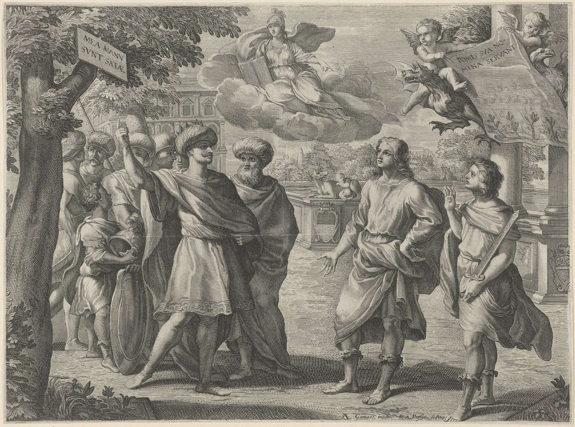 Allegorie op het geslacht Barberini by Reinier van Persijn