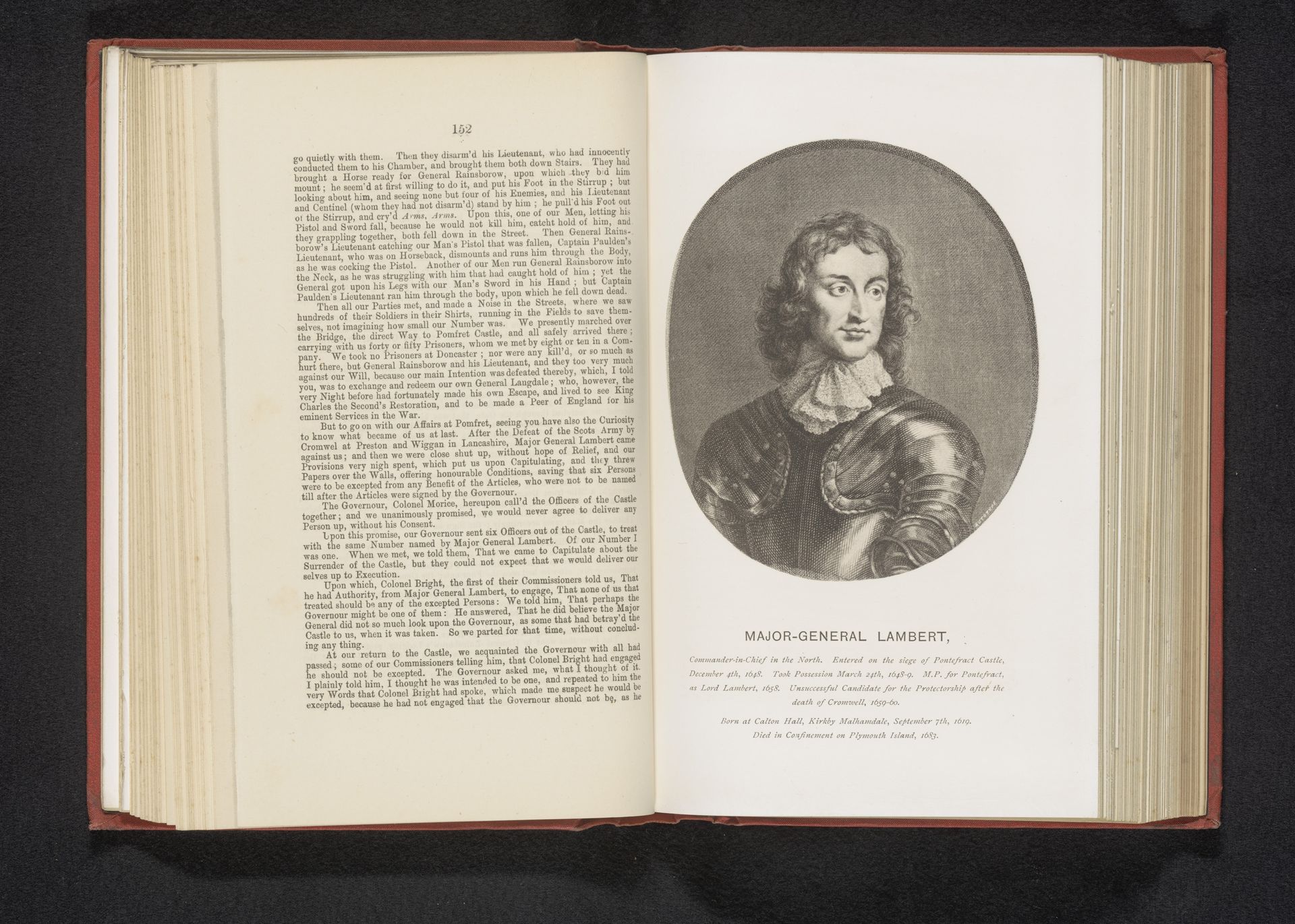 Reproductie van een prent van een portret van John Lambert door Jacob Houbraken by Anonymous