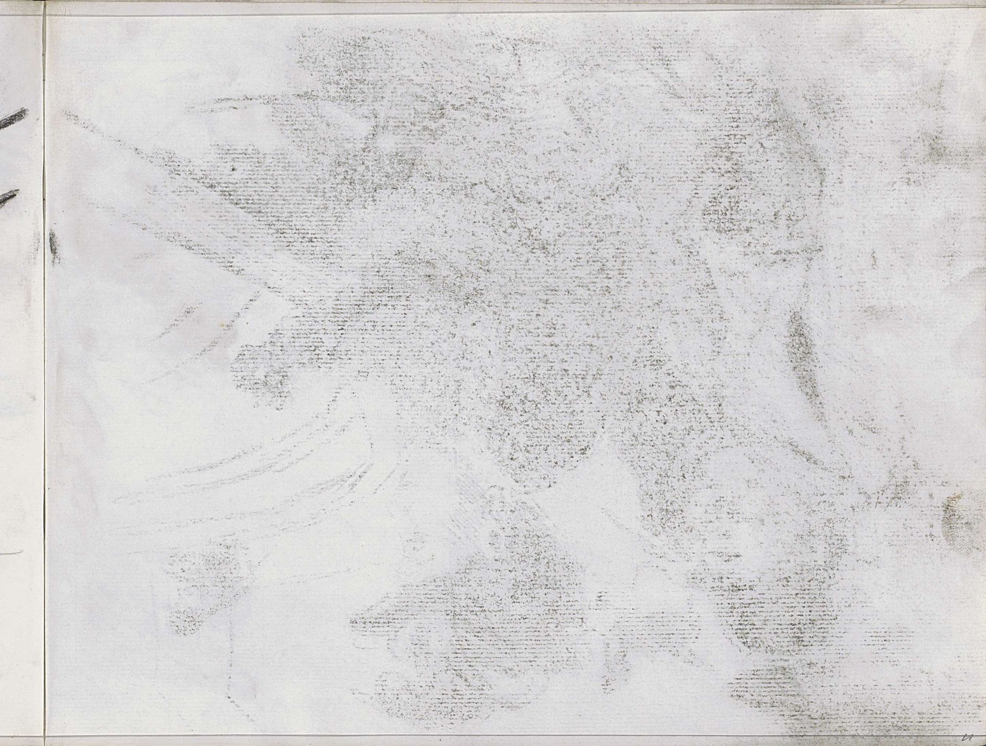 Abklatsch van de krijttekening op blad 10 verso by Isaac Israels