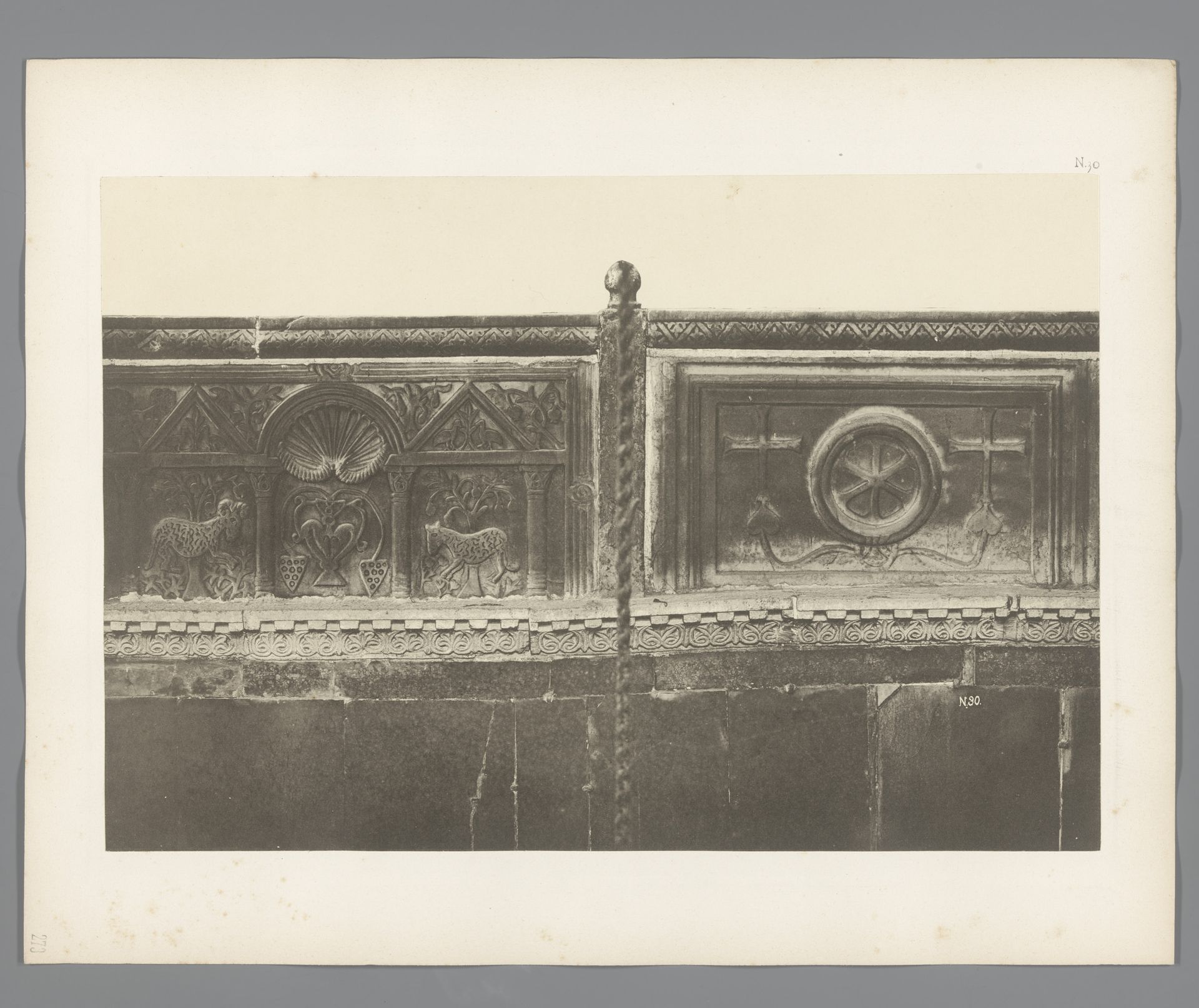 Balustrade met reliëf van de San Marco in Venetië by Carl Heinrich Jacobi