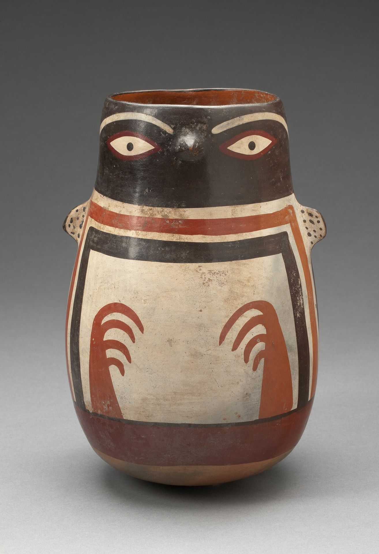 Rounded Beaker in the Form of an Abtract Bird by Nazca