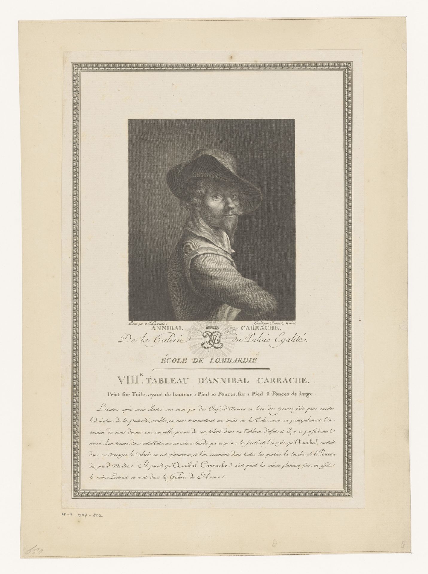 Portret van een onbekende man by E.J. Glairon-Mondet