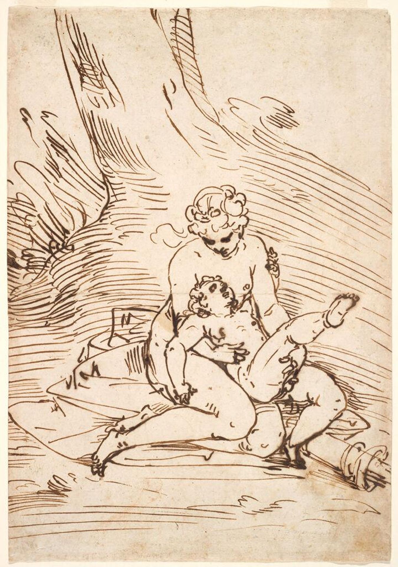 Venus and Cupid by Luca Cambiaso
