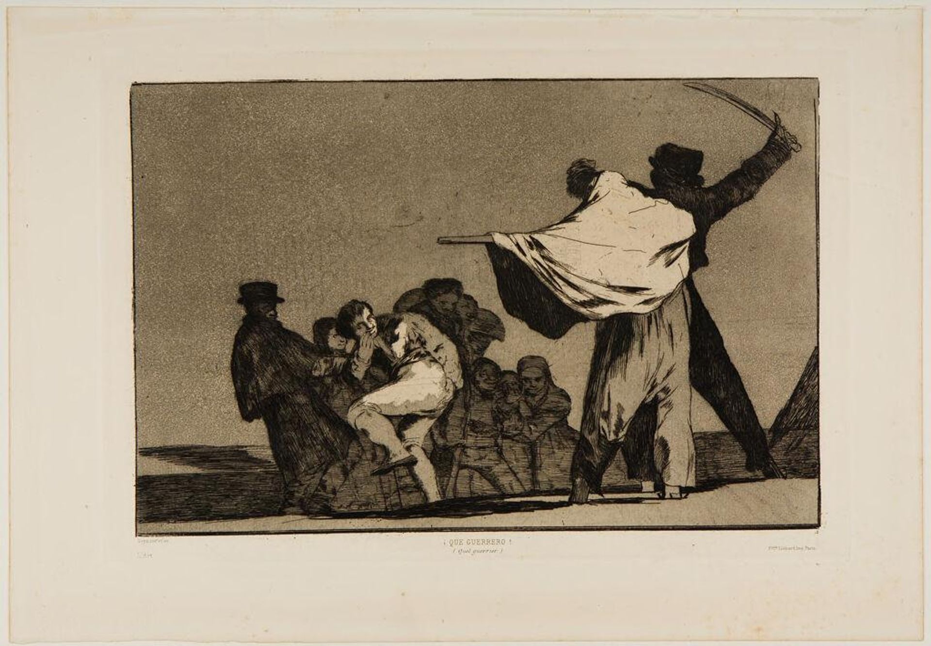 What a Warrior! by Francisco JosÃ© de Goya y Lucientes