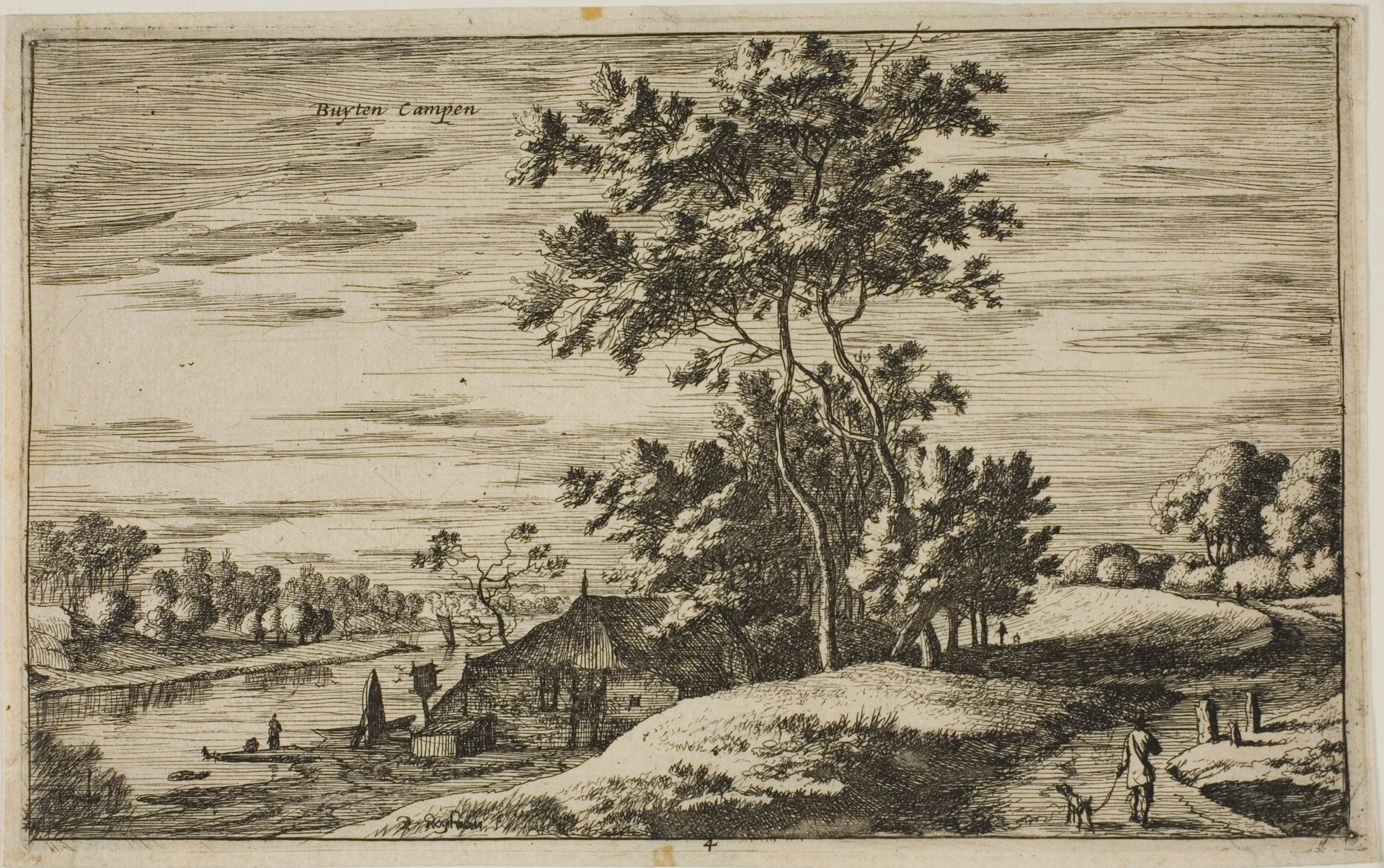 View Near Kampen, plate 4 from Views of Dutch Villages by Roelant Roghman