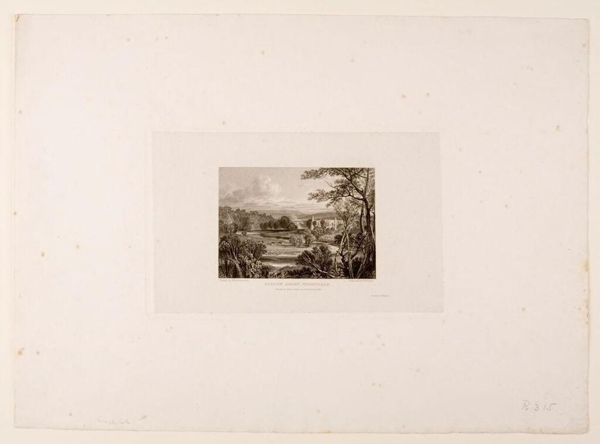 Bolton Abbey, Wharfdale by Edward Francis Finden