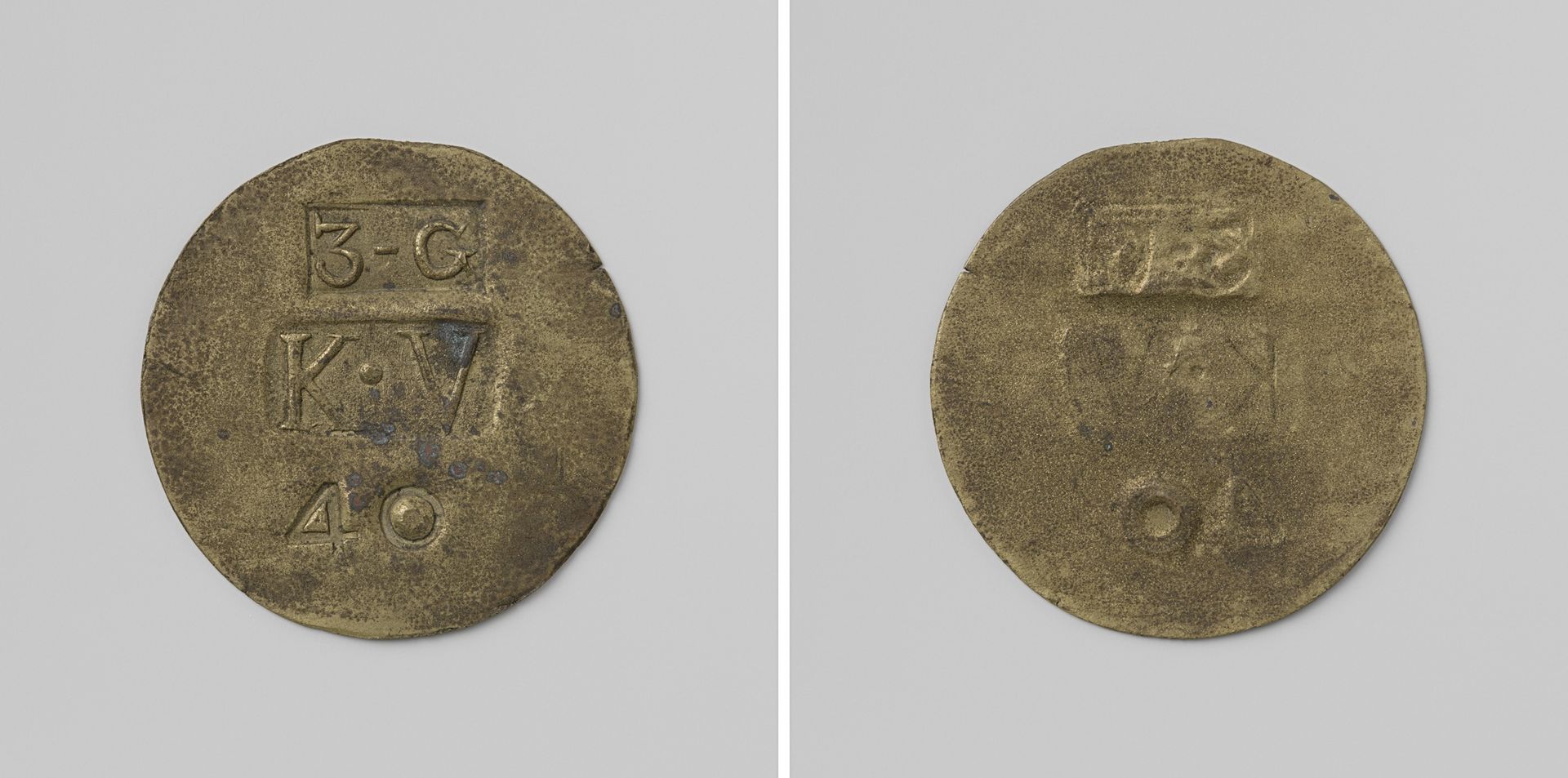 Derde gesticht van de kolonie Veenhuizen, huismunt van veertig cent, geslagen op last van de Maatschappij van Weldadigheid ter waarde van 40 cent by Anonymous