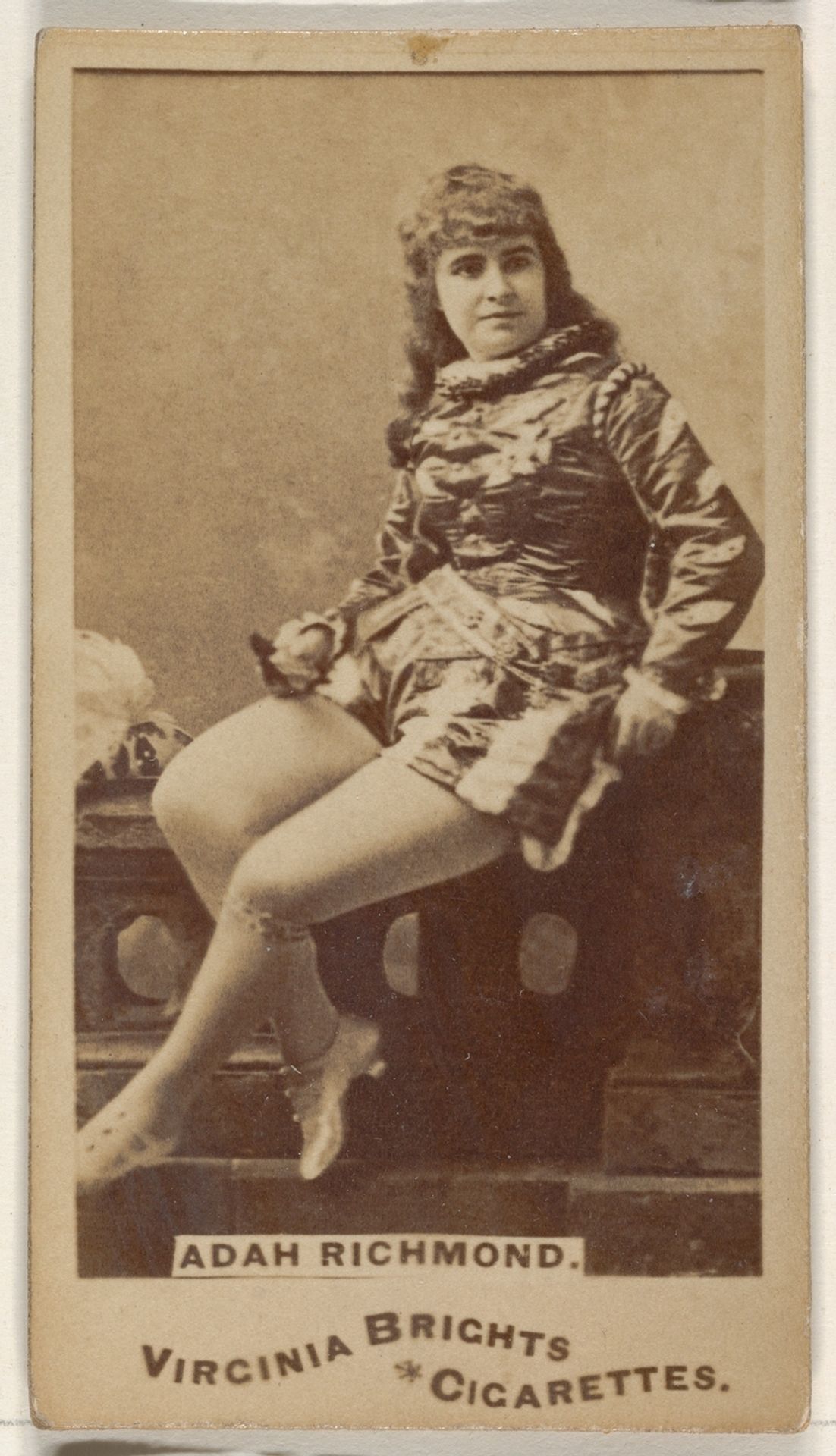 Adah Richmond, from the Actors and Actresses series (N45, Type 1) for Virginia Brights Cigarettes by Allen & Ginter