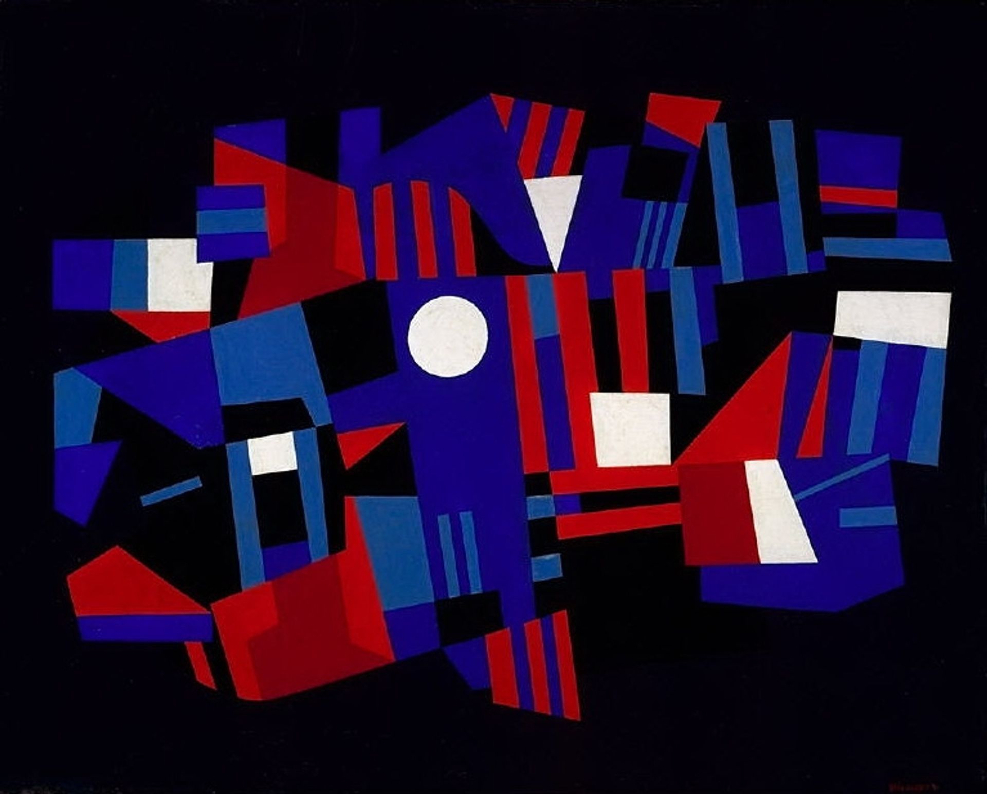 Red and Blue Composition by Ad Reinhardt