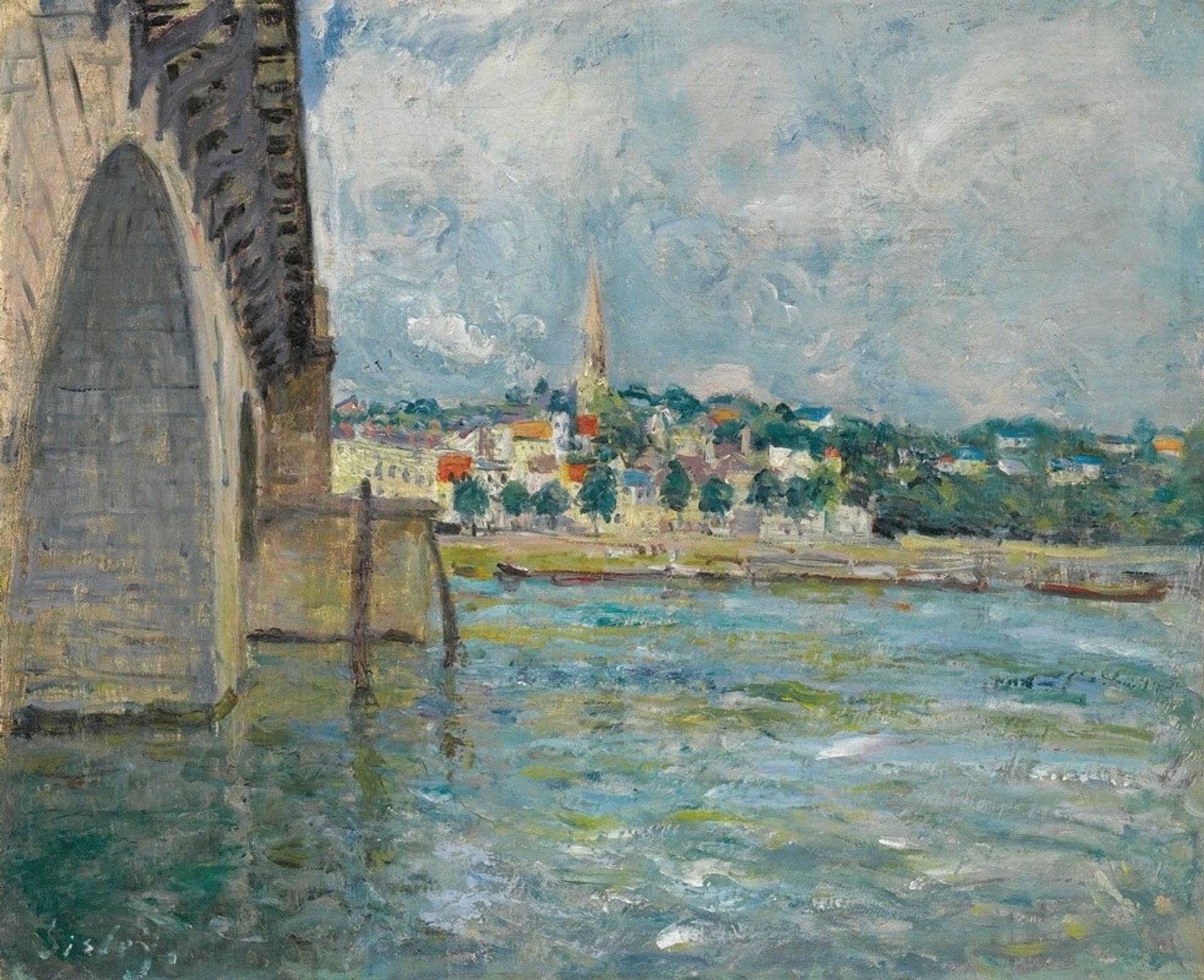Le Pont De St. Cloud by Alfred Sisley