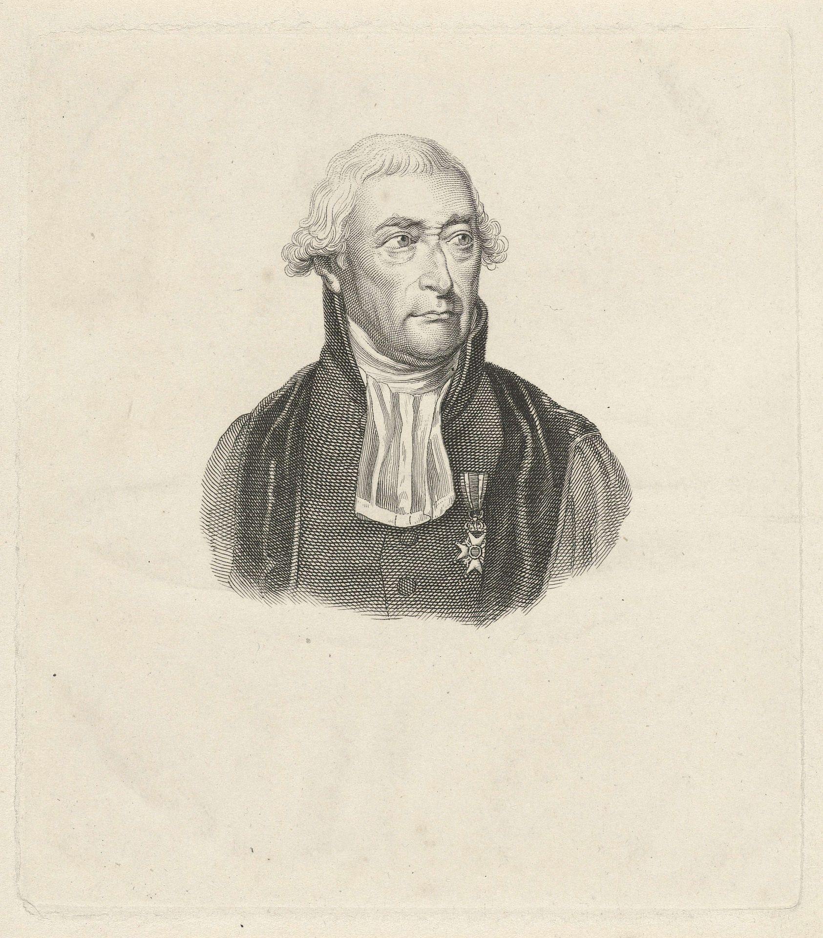 Portret van Hendrik Constantijn Cras by Jacob Ernst Marcus