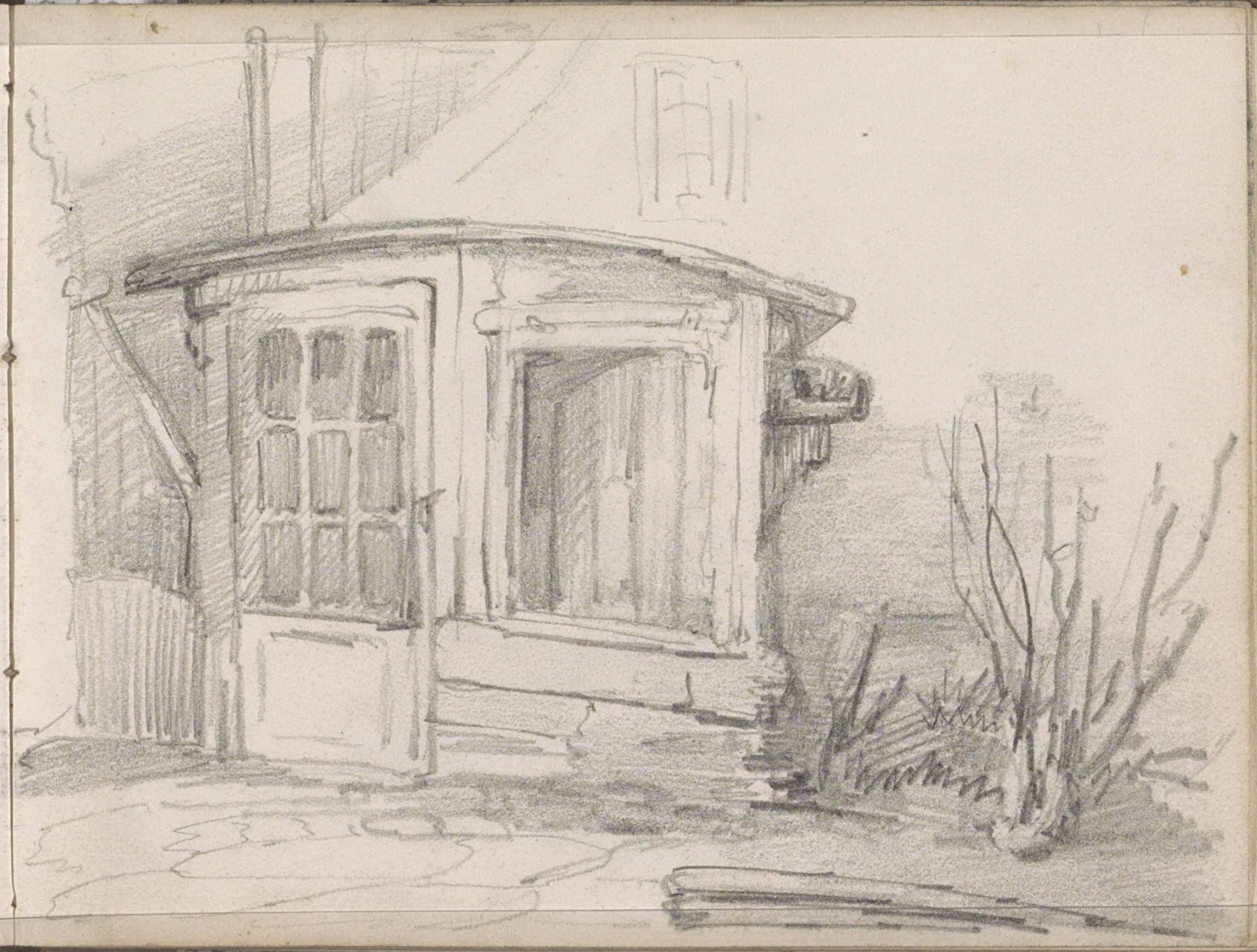 Voorgevel van een huis by Maria Vos