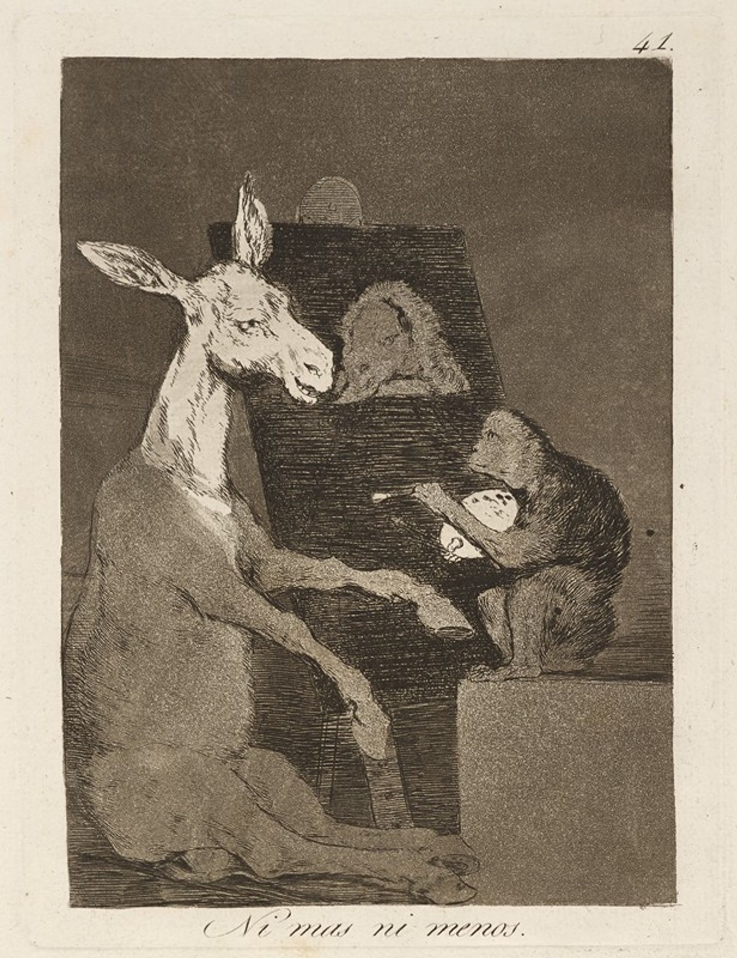 Ni mas ni menos. by Francisco de Goya