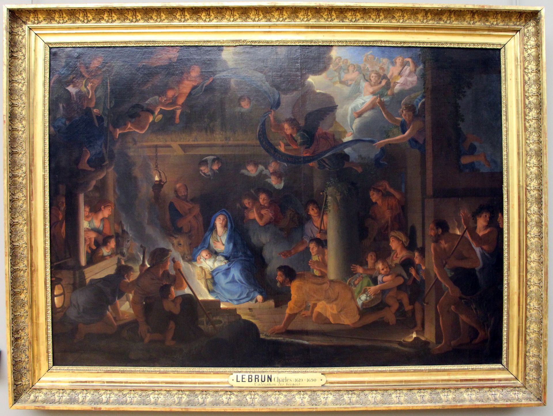 Adorazione dei pastori by Charles Le Brun