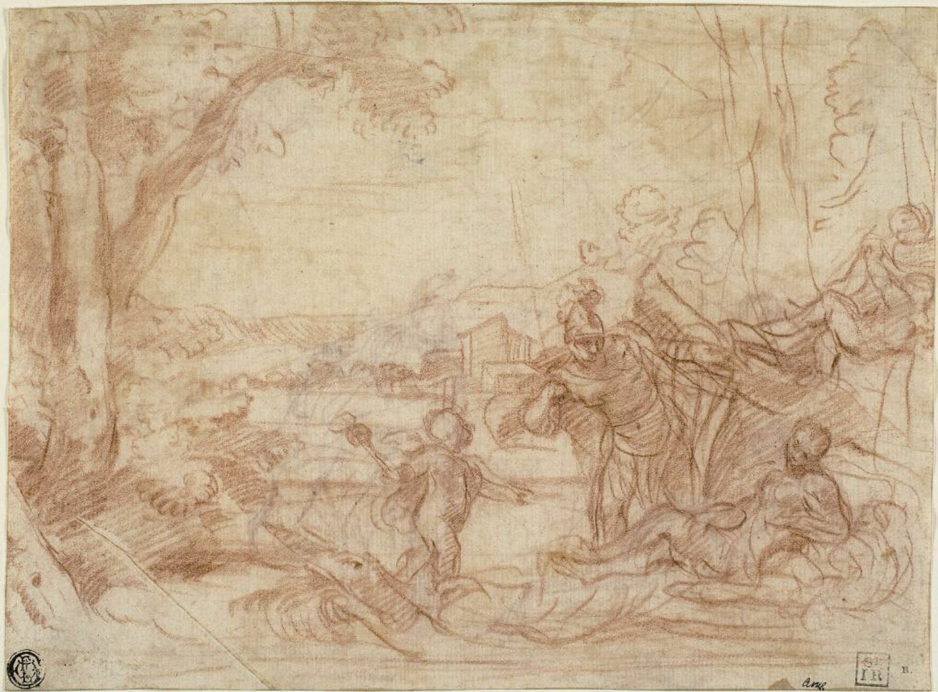 Mars and Venus (recto and verso) by Guillaume Courtois