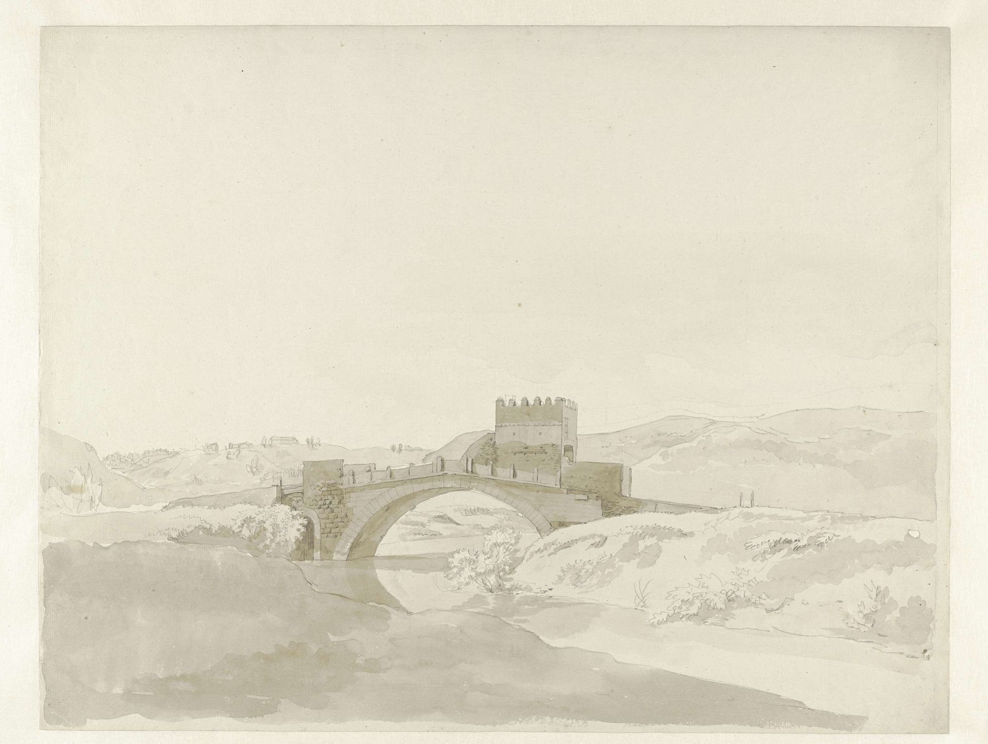 De Ponte Salario, in de Campagna by Hendrik Voogd