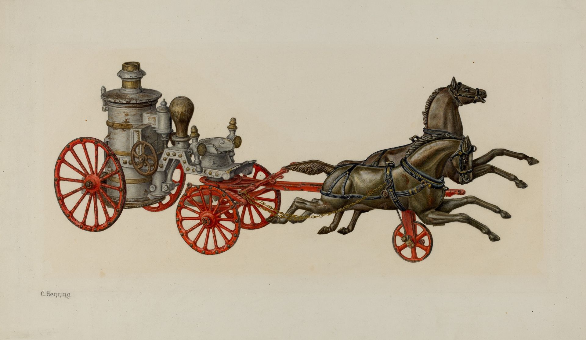 Toy Fire Engine by Charles Henning