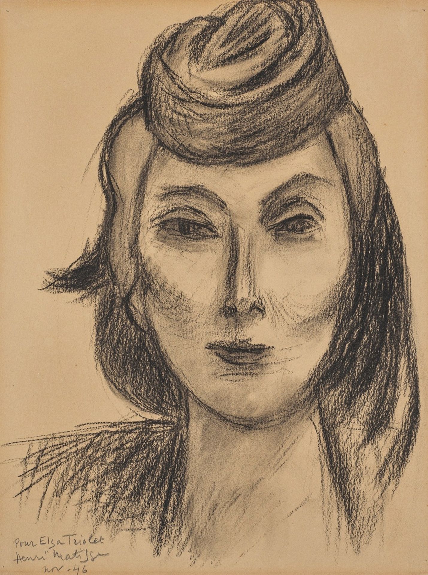 Portrait d’Elsa Triolet by Henri Matisse