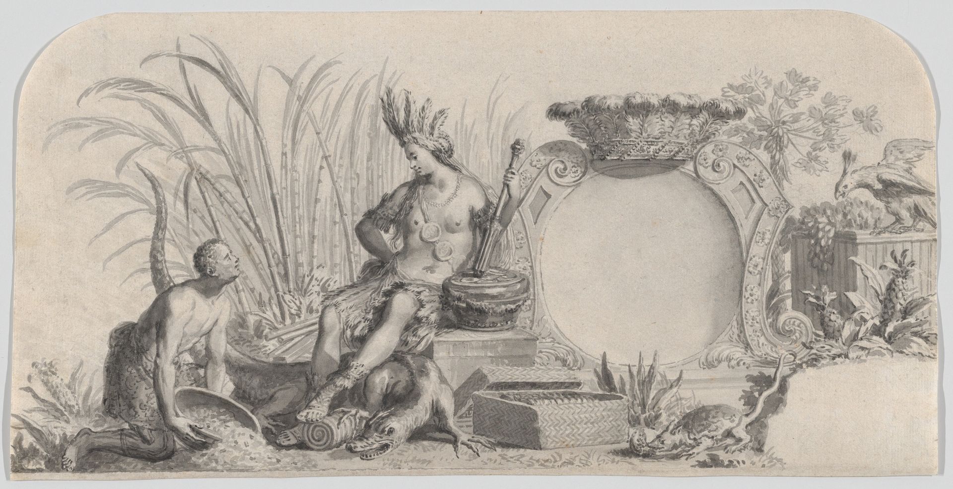 Allegory of America by Philip Tideman