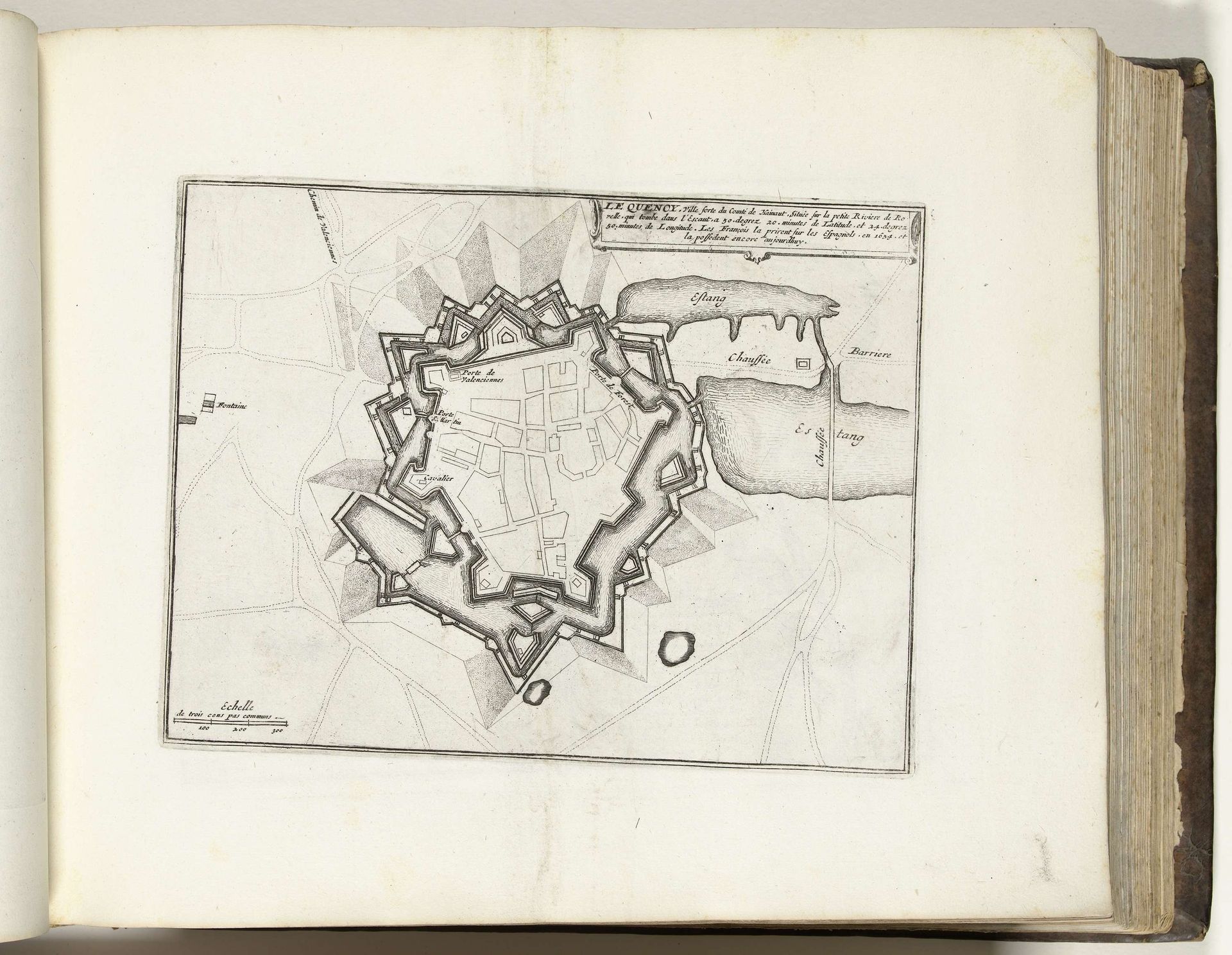 Plattegrond van le Quesnoy, ca. 1693-1695 by Anonymous