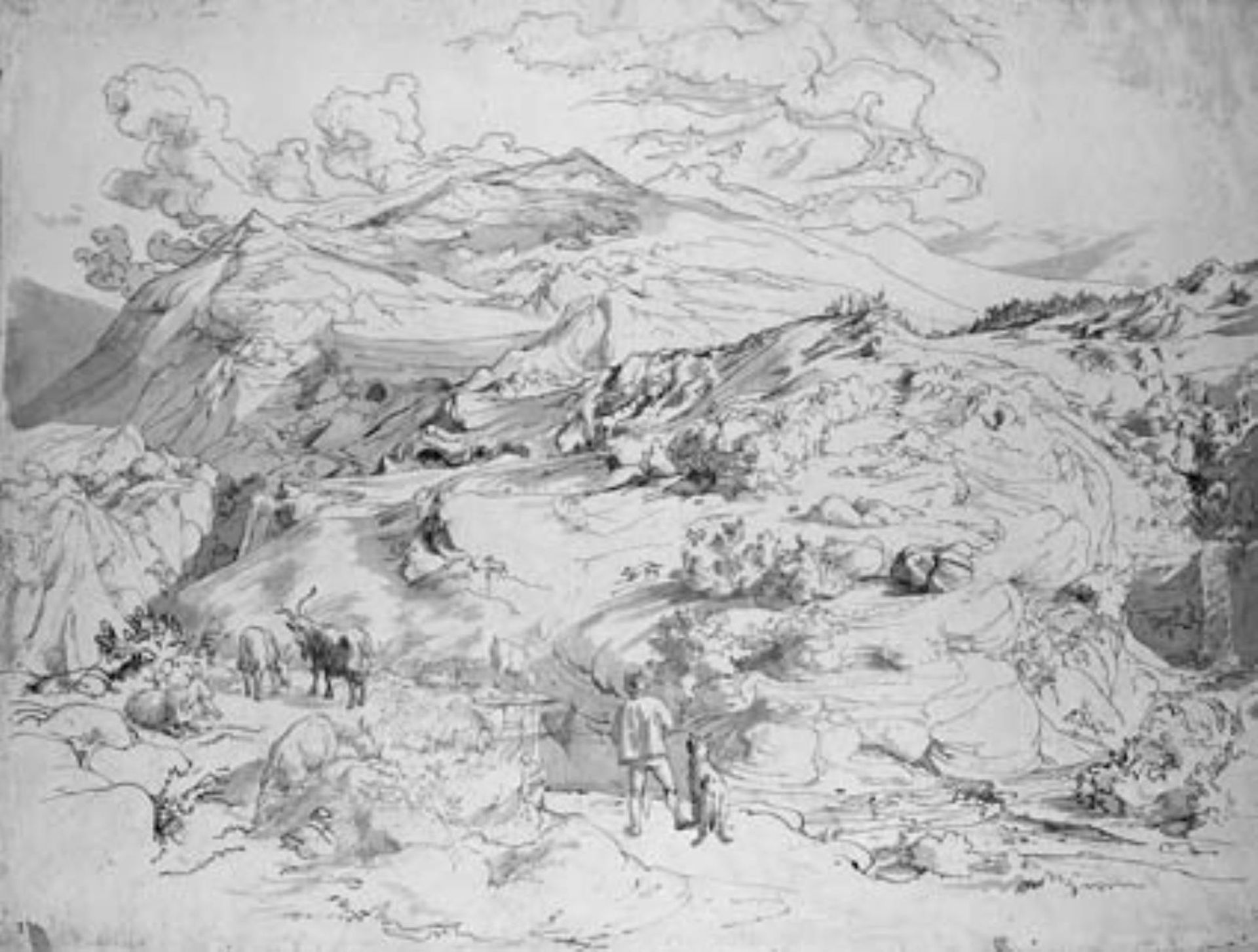 From the Mountains near Subiaco east of Rome by Lorenz Frølich