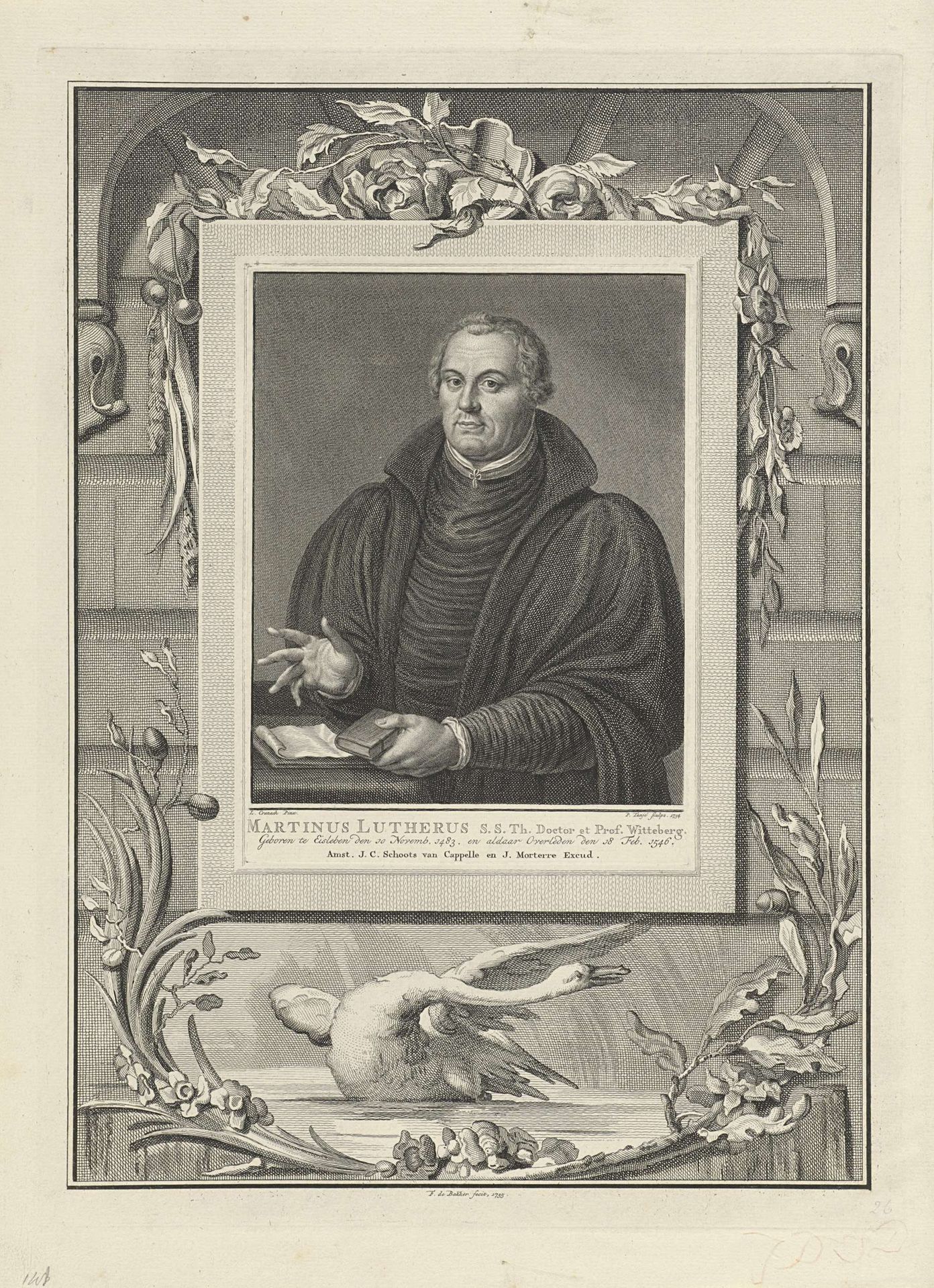 Portret van Maarten Luther by Pieter Tanjé
