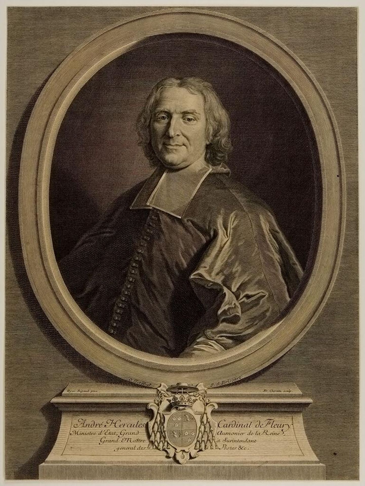 Cardinal AndrÃ© Hercule de Fleury by François Chereau, the elder