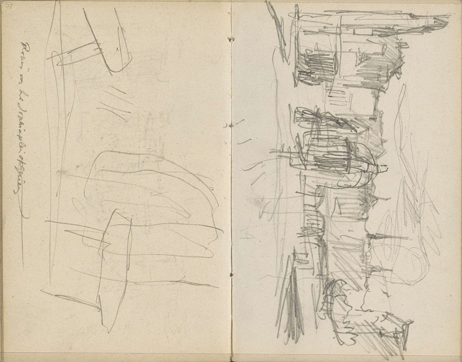 Rokin te Amsterdam, gezien vanaf het Sophiaplein by George Hendrik Breitner