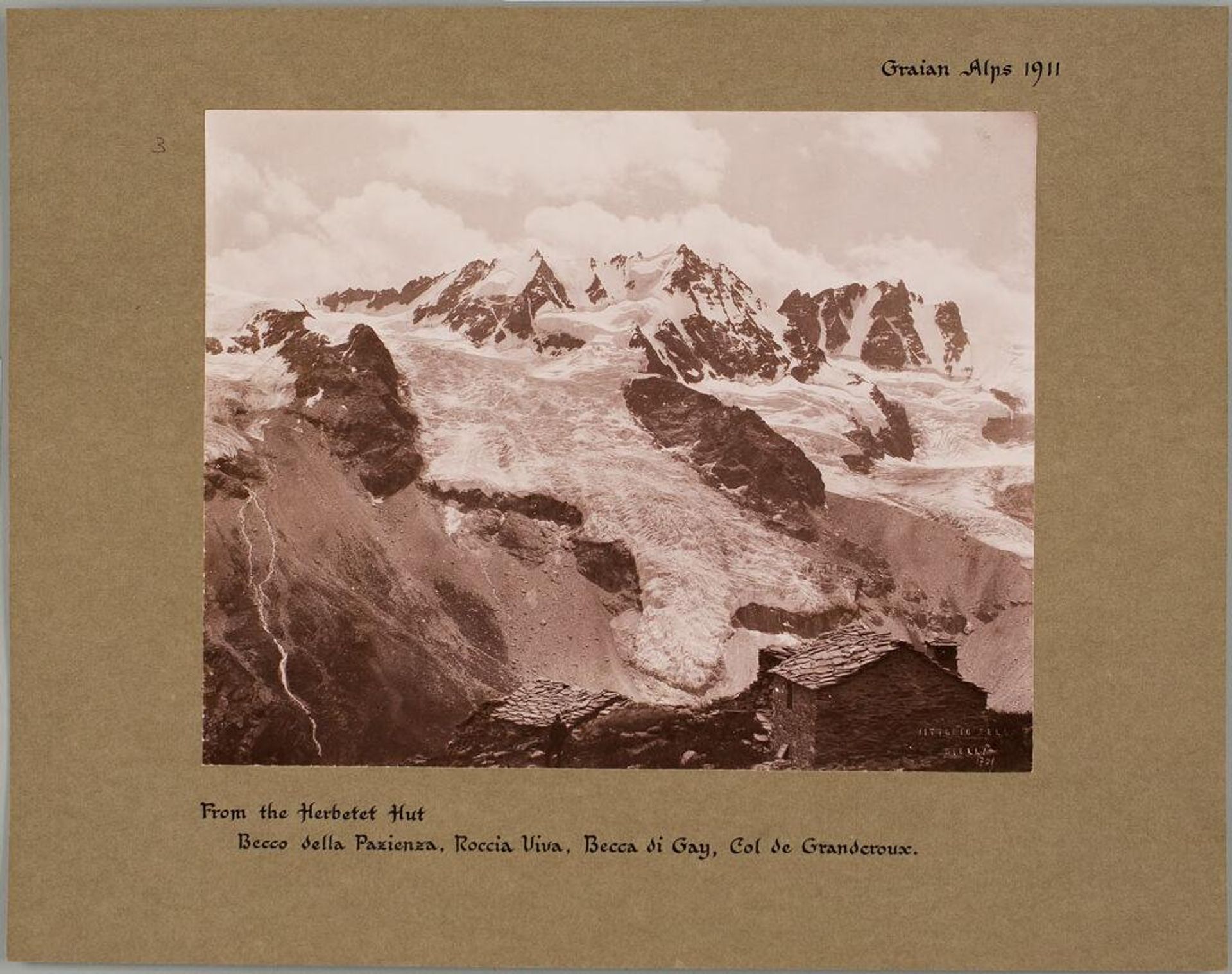 From the Herbetet Hut, Graian Alps by Vittorio Sella