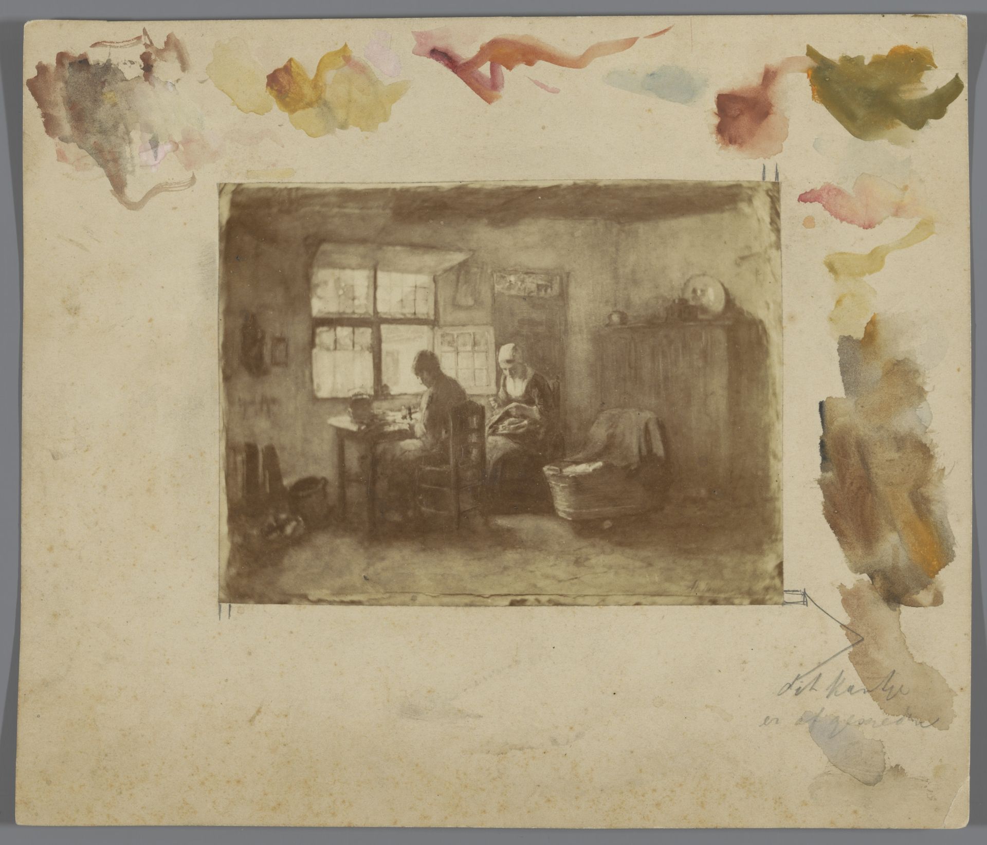 Fotoreproductie van schilderij door Albert Neuhuys by Anonymous