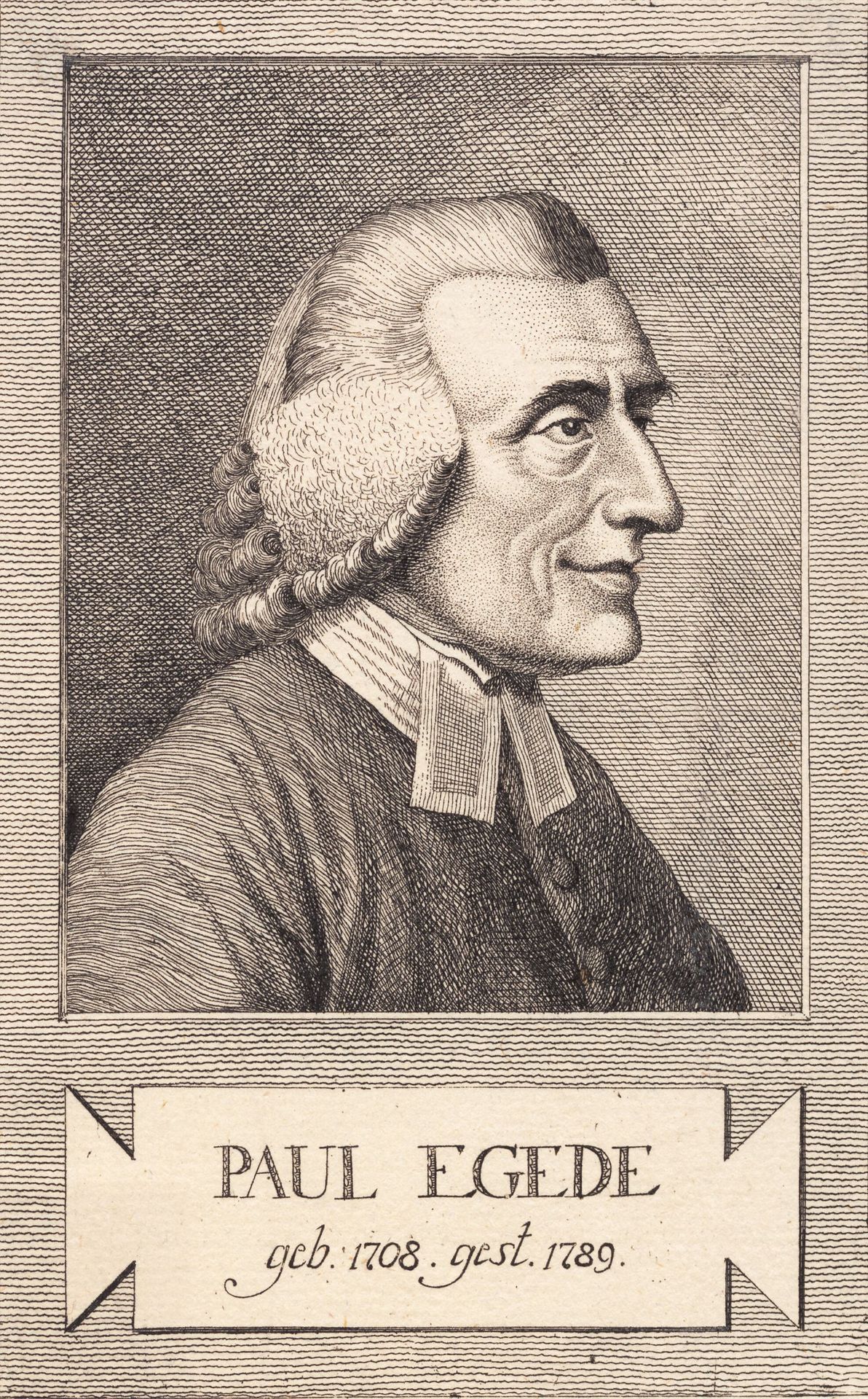 Kopi efter Clemens portræt af Paul Egede, Sw. 258 by Anonymous