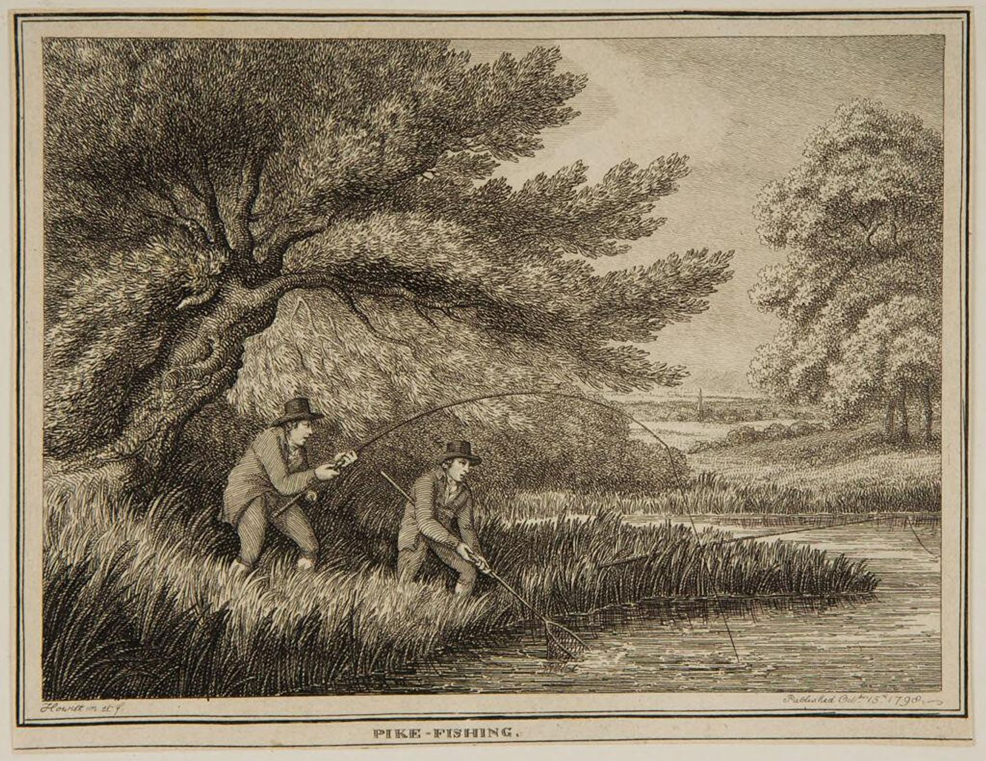 Pike-fishing by Samuel Howitt
