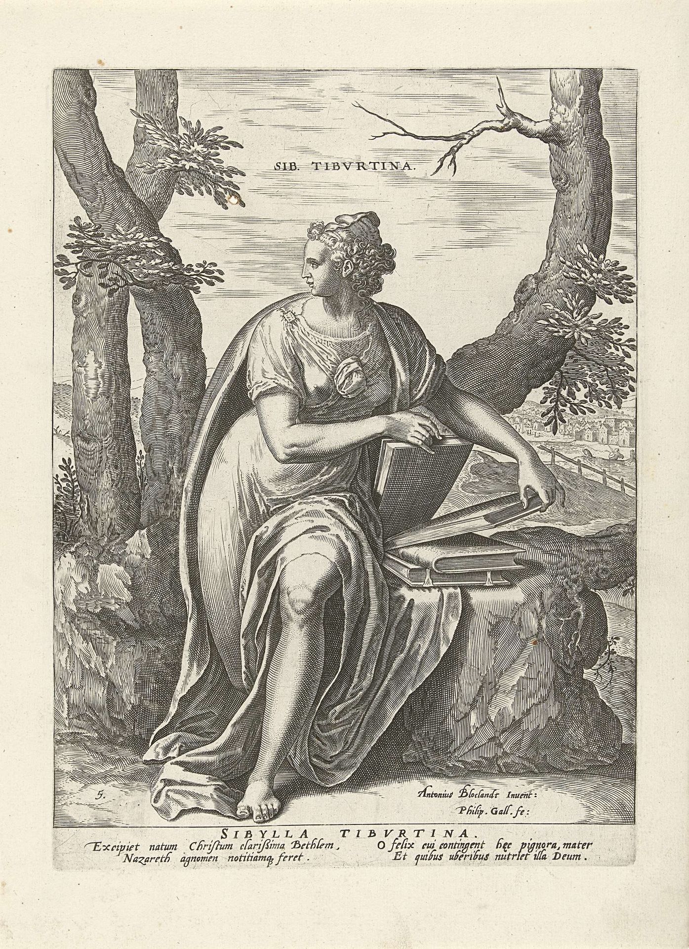 Tiburtijnse Sibille by Philips Galle