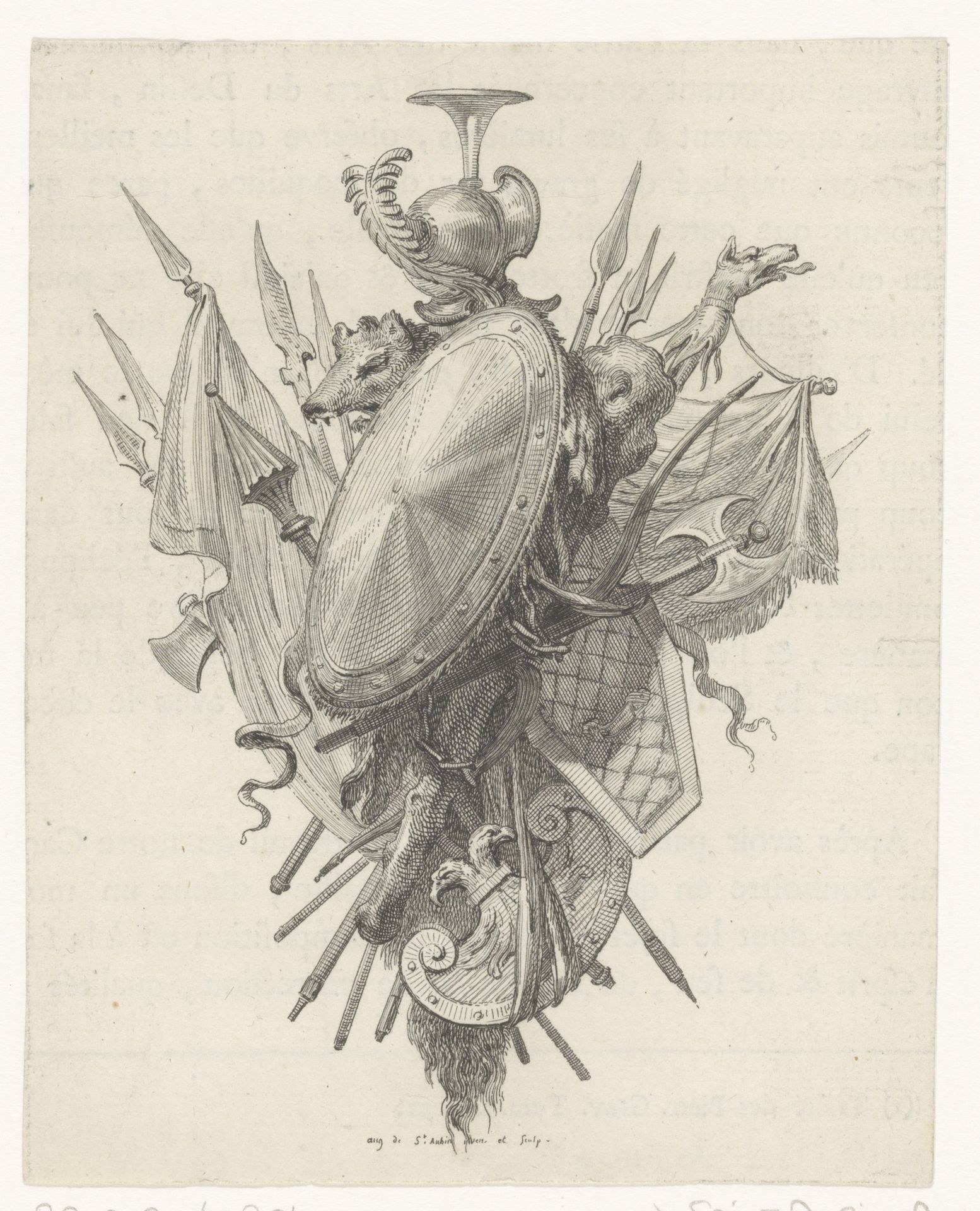 Wapentrofee by Augustin de Saint-Aubin