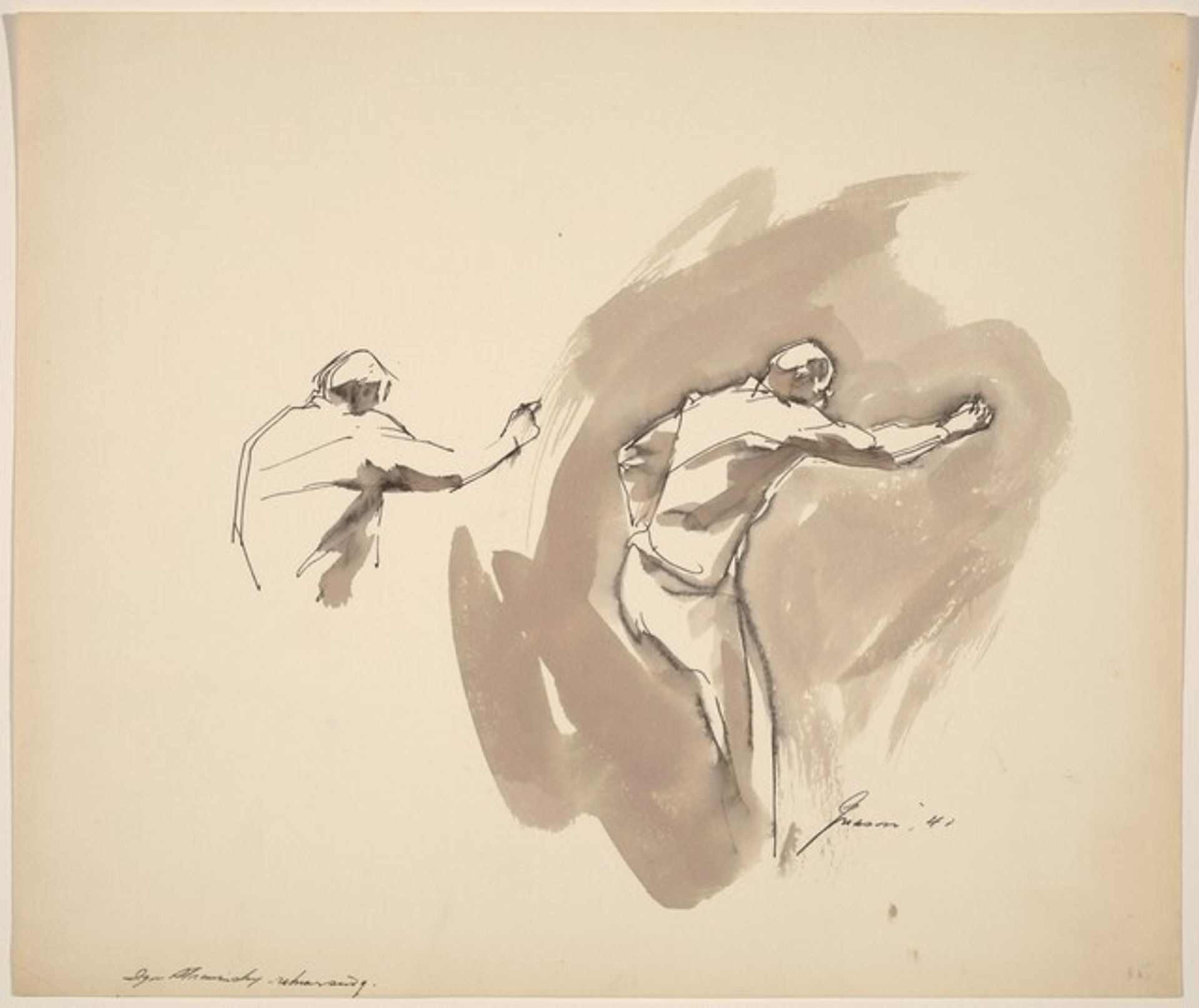 Igor Stravinsky Rehearsing by Donald Carlisle Greason