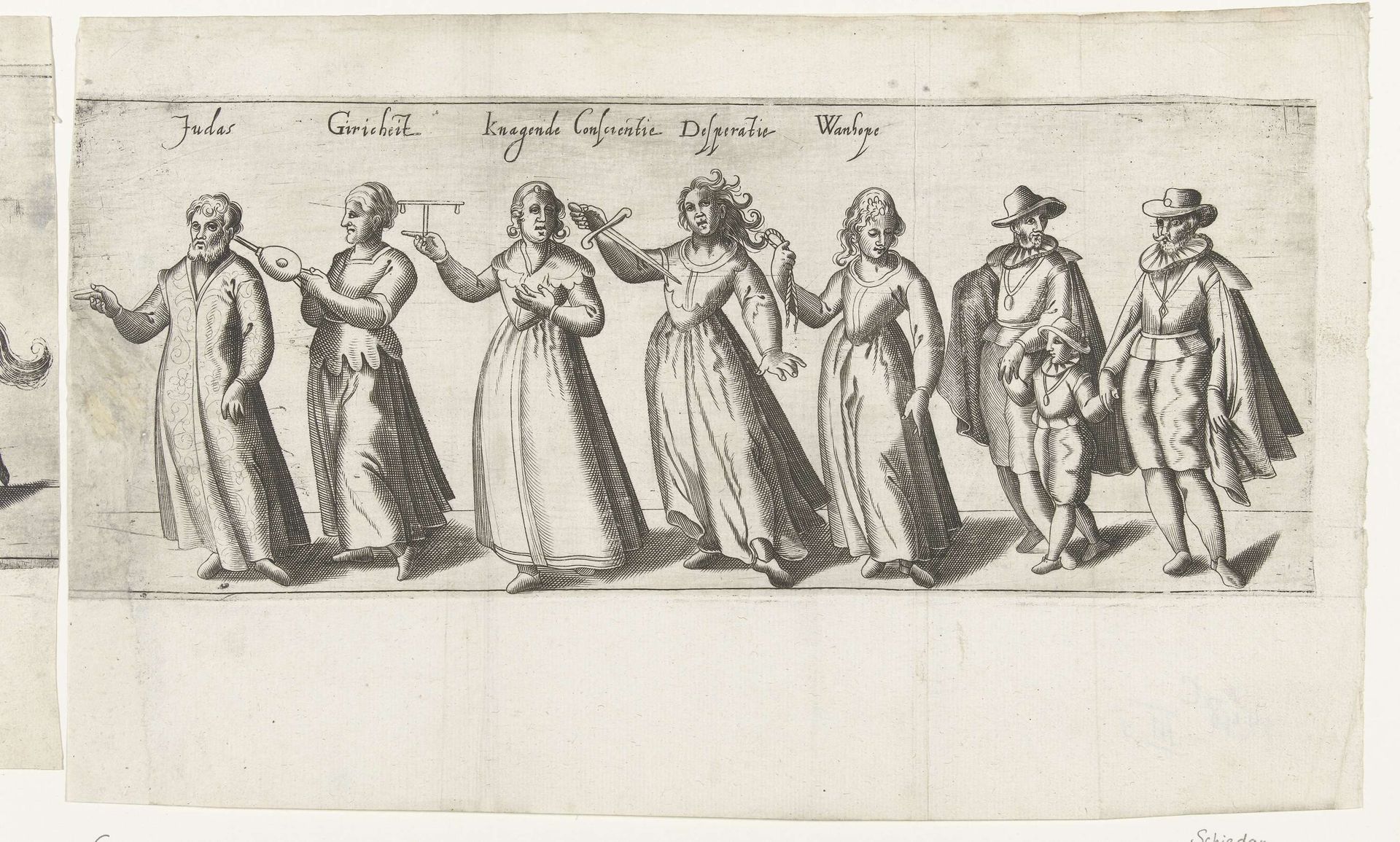 Optocht door de rederijkerskamer De Roo Roosen uit Schiedam (derde deel), 1607 by Anonymous