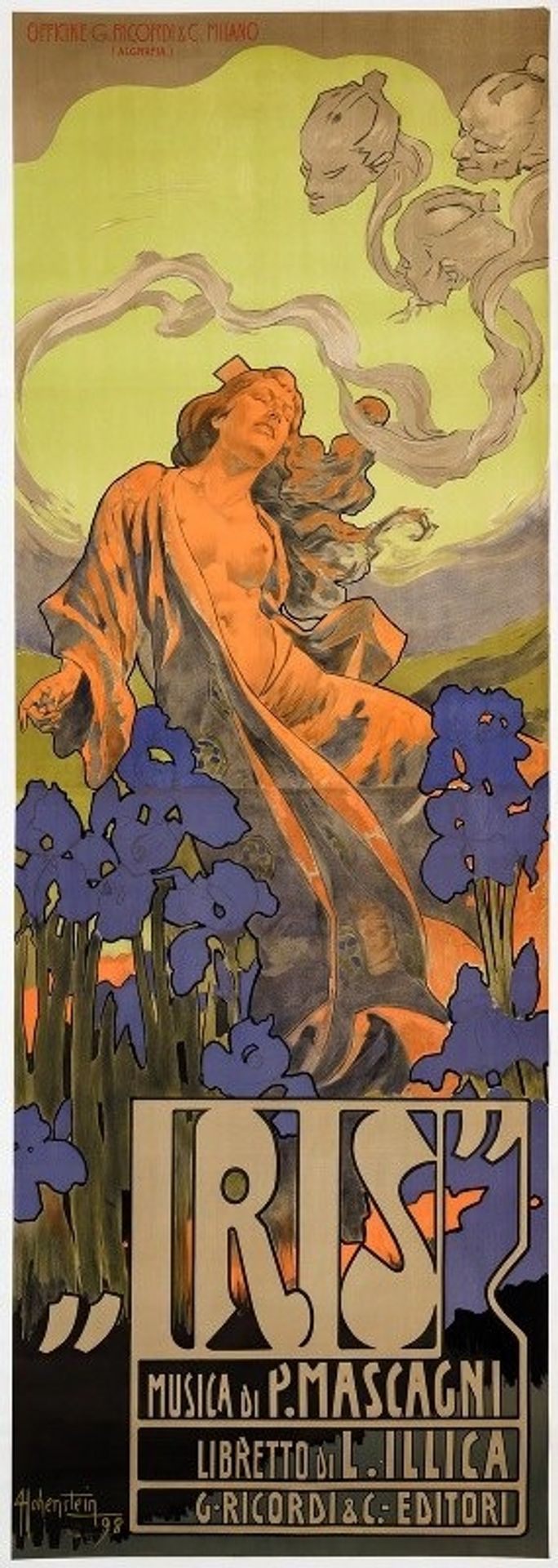 Iris, Musica Di P.Mascagni by Adolfo Hohenstein