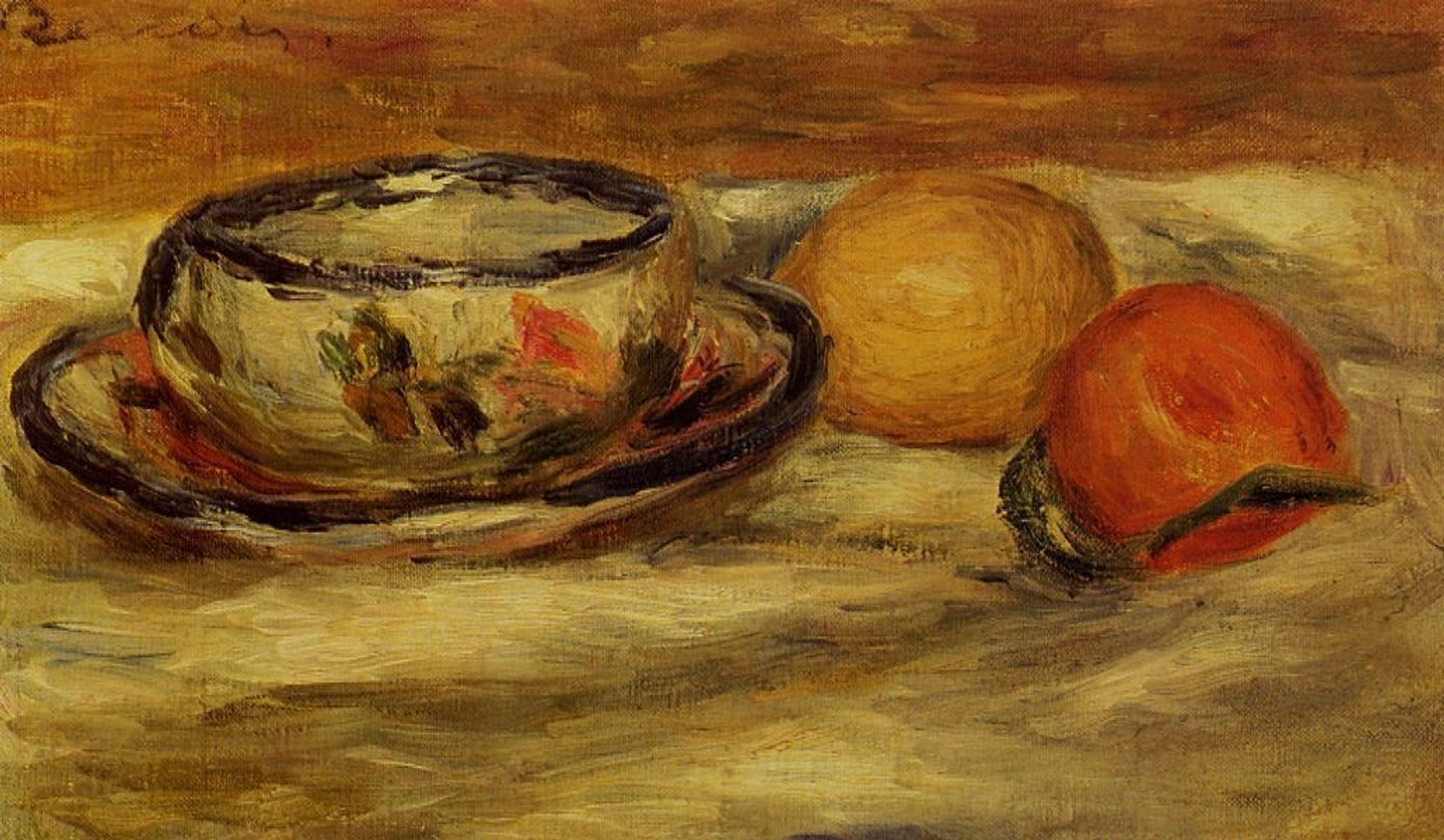 Cup, Lemon and Tomato by Pierre-Auguste Renoir