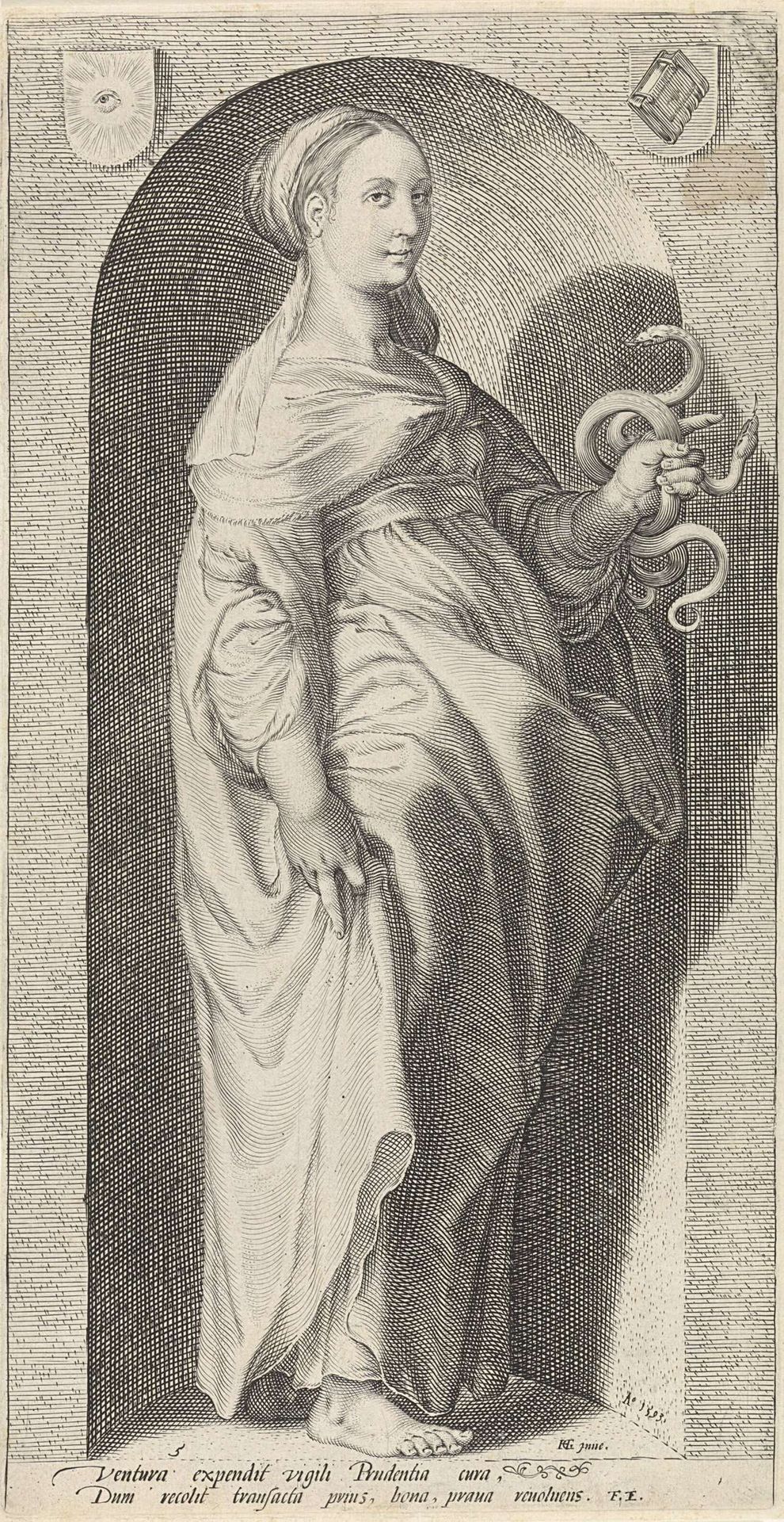 Voorzichtigheid (Prudentia) by Jacob Matham