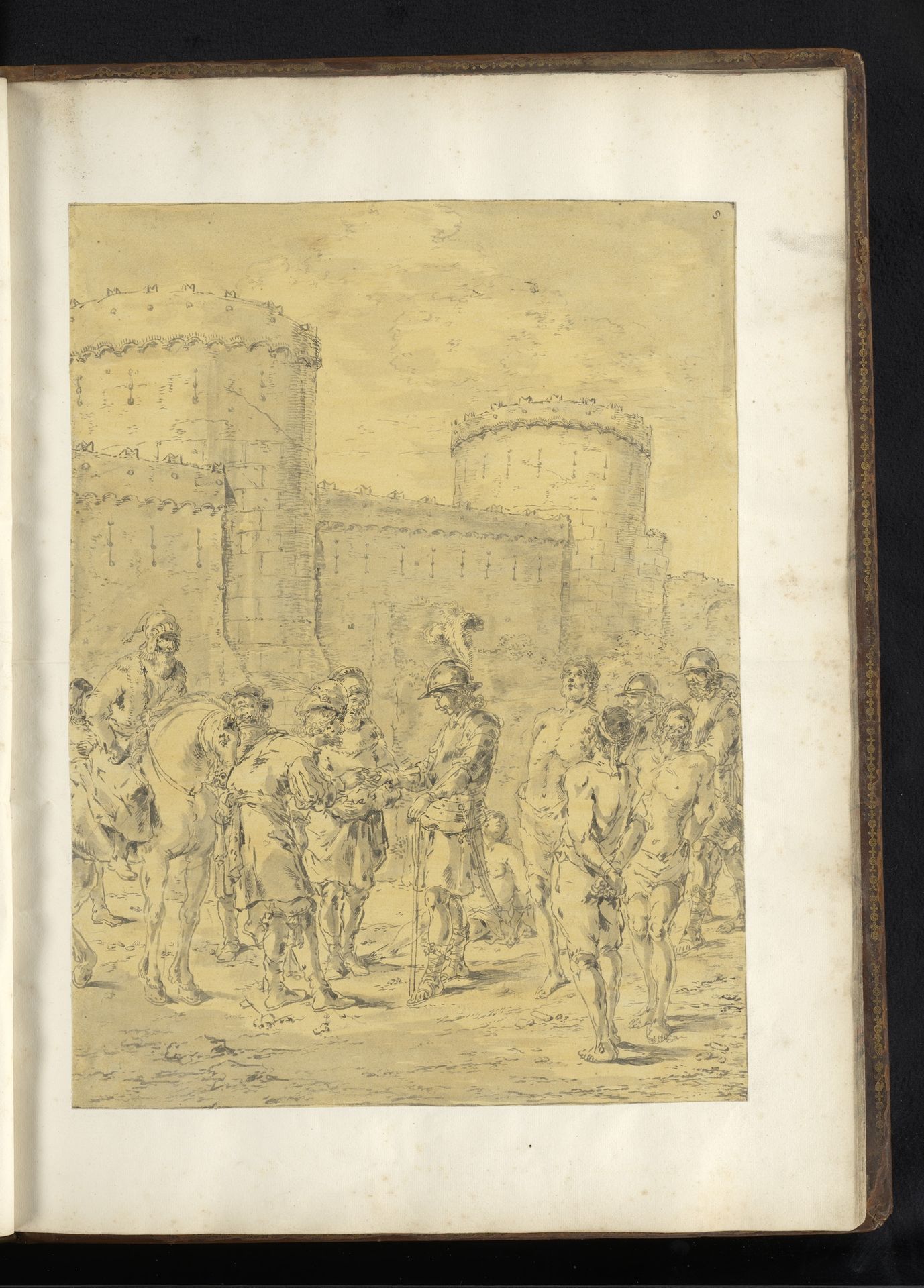 Alexander de Grote maakt de inwoners van Thebe tot slaaf by Leonaert Bramer