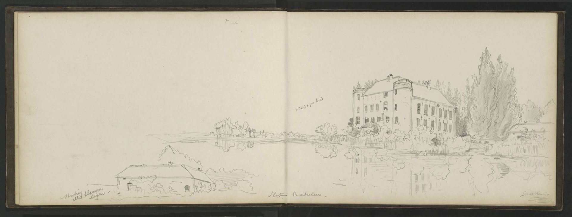 Slot Boetselaer in Kleef by Johannes Tavenraat