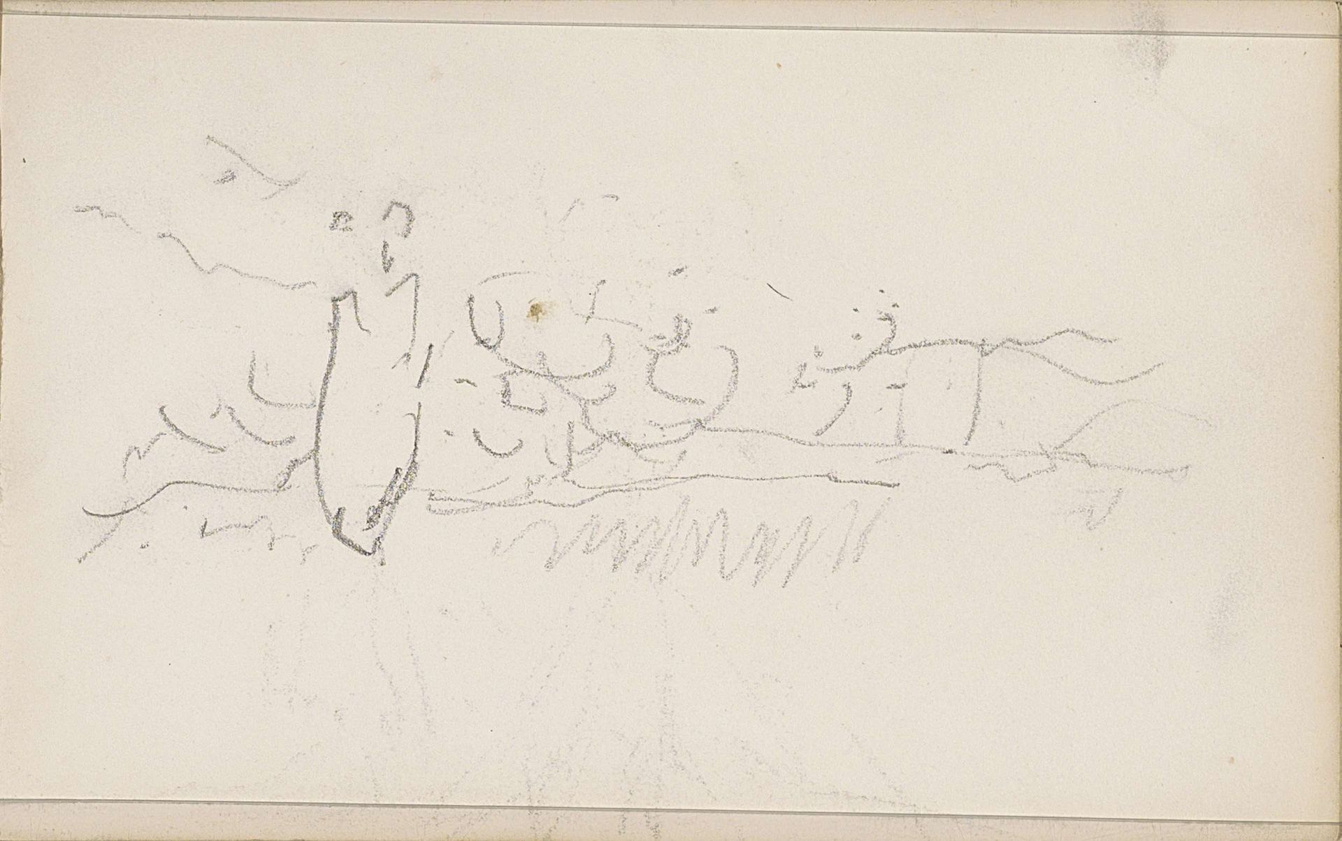 Herder met een schaapskudde by Anton Mauve