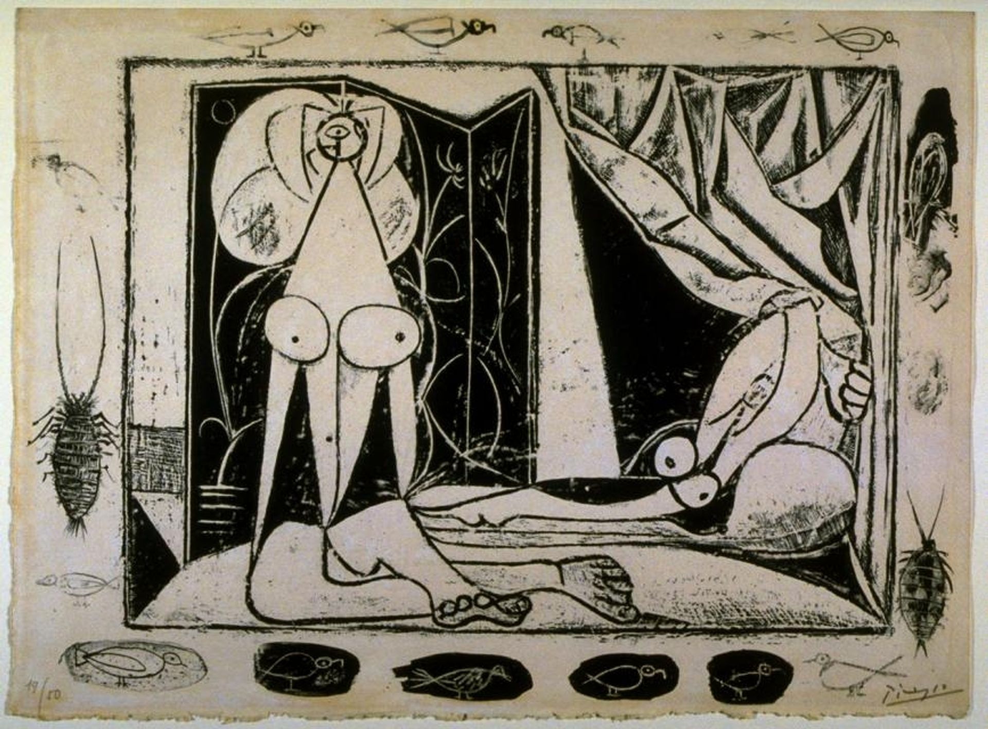 Two nude women by Pablo Picasso