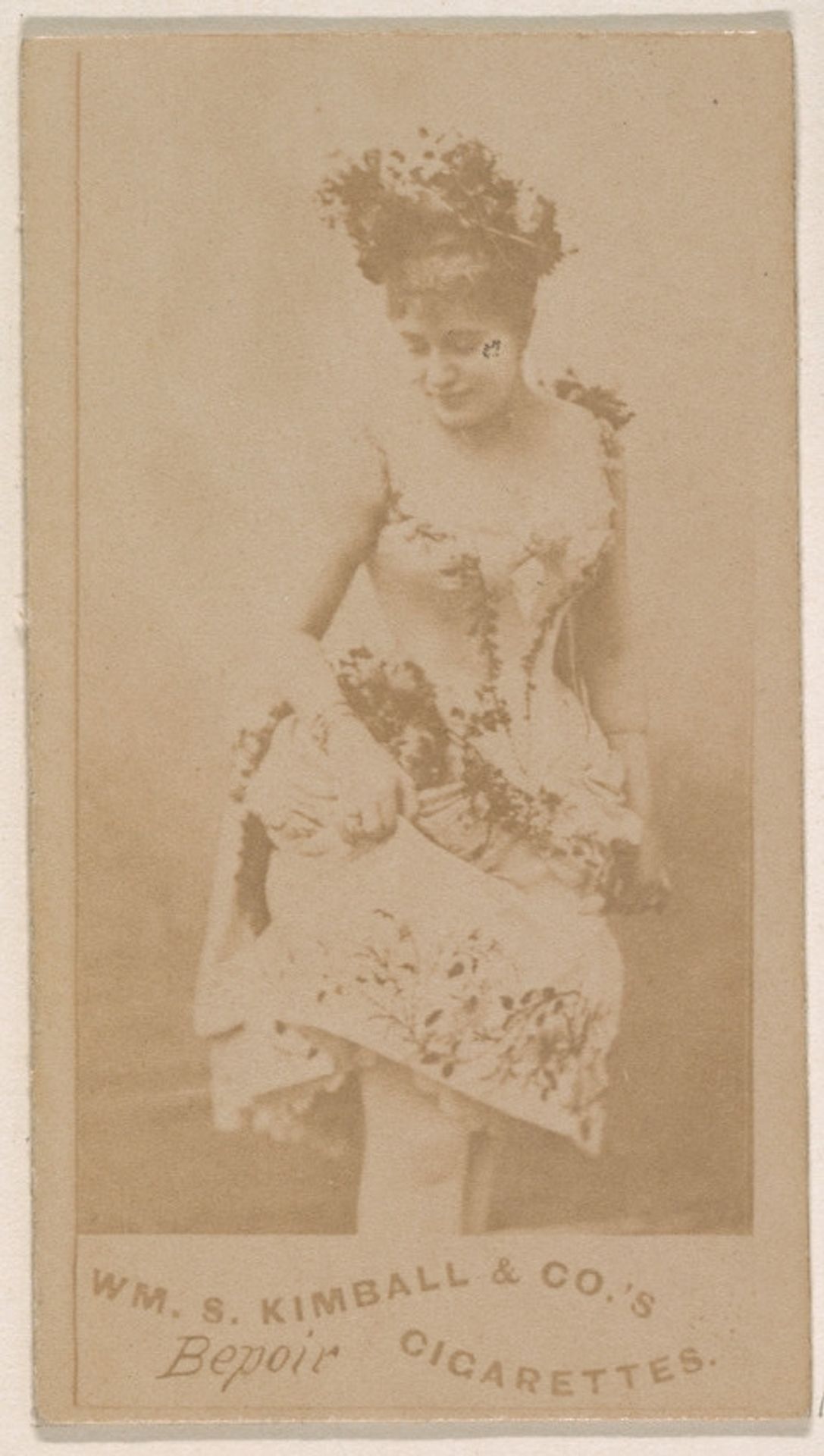 Miss Bepoir, from the Actresses series (N203) issued by Wm. S. Kimball & Co. by William S. Kimball & Company