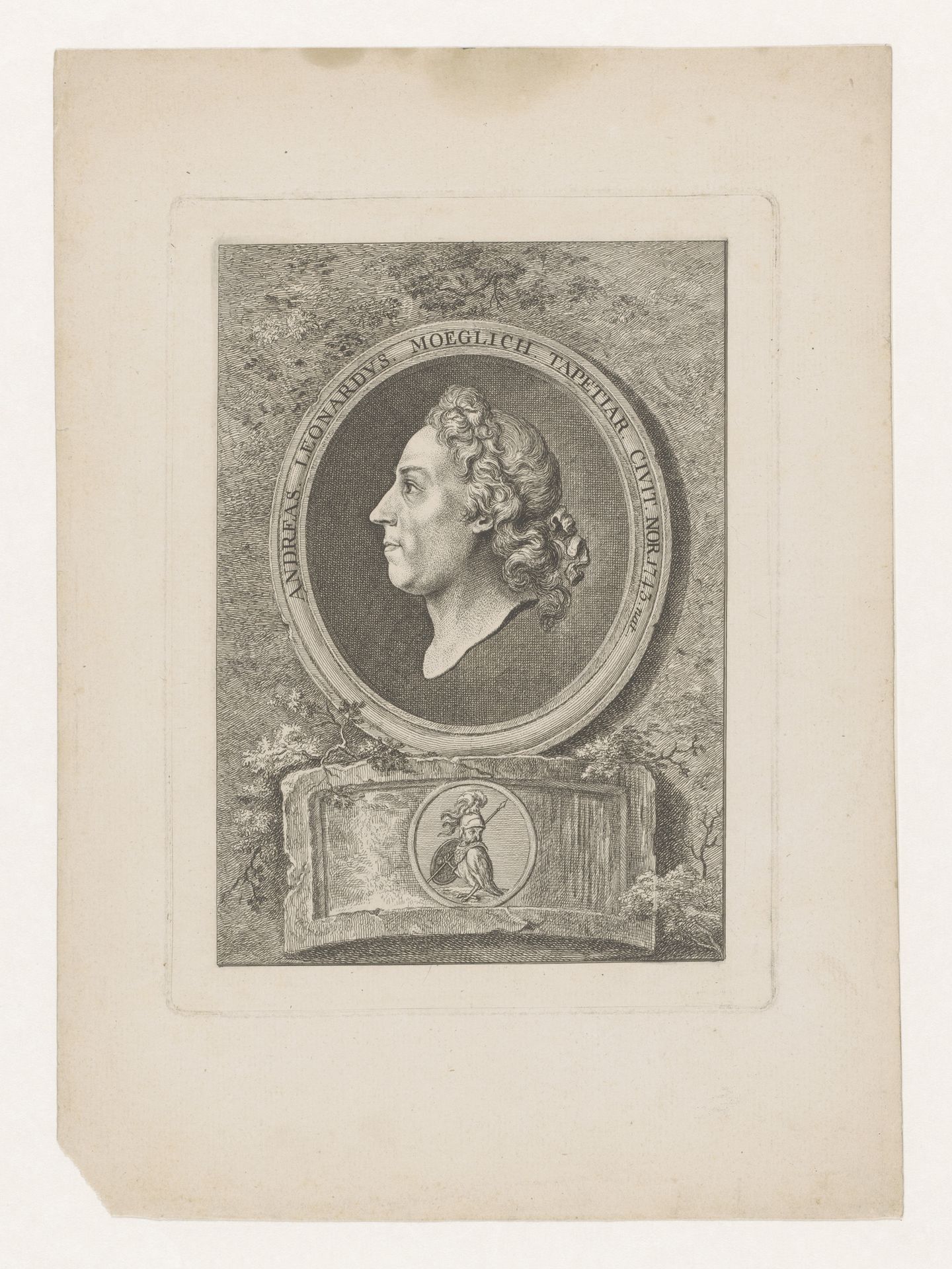 Zelfportret van Andreas Leohard Moeglich by Andreas Leonhard Moeglich