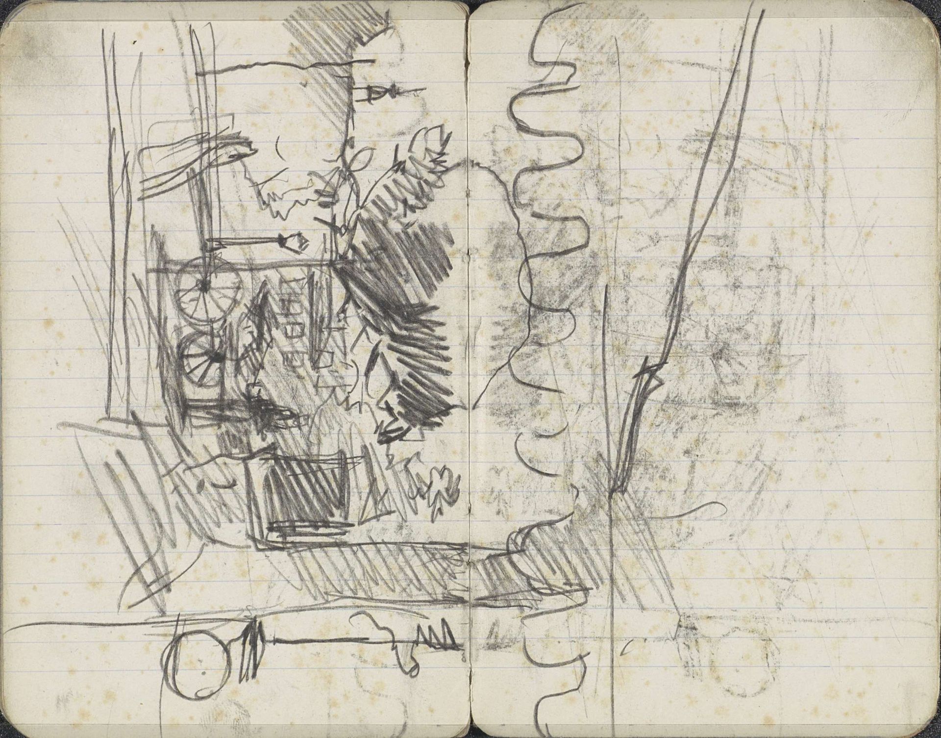 Gezicht op een straat in Amsterdam by George Hendrik Breitner