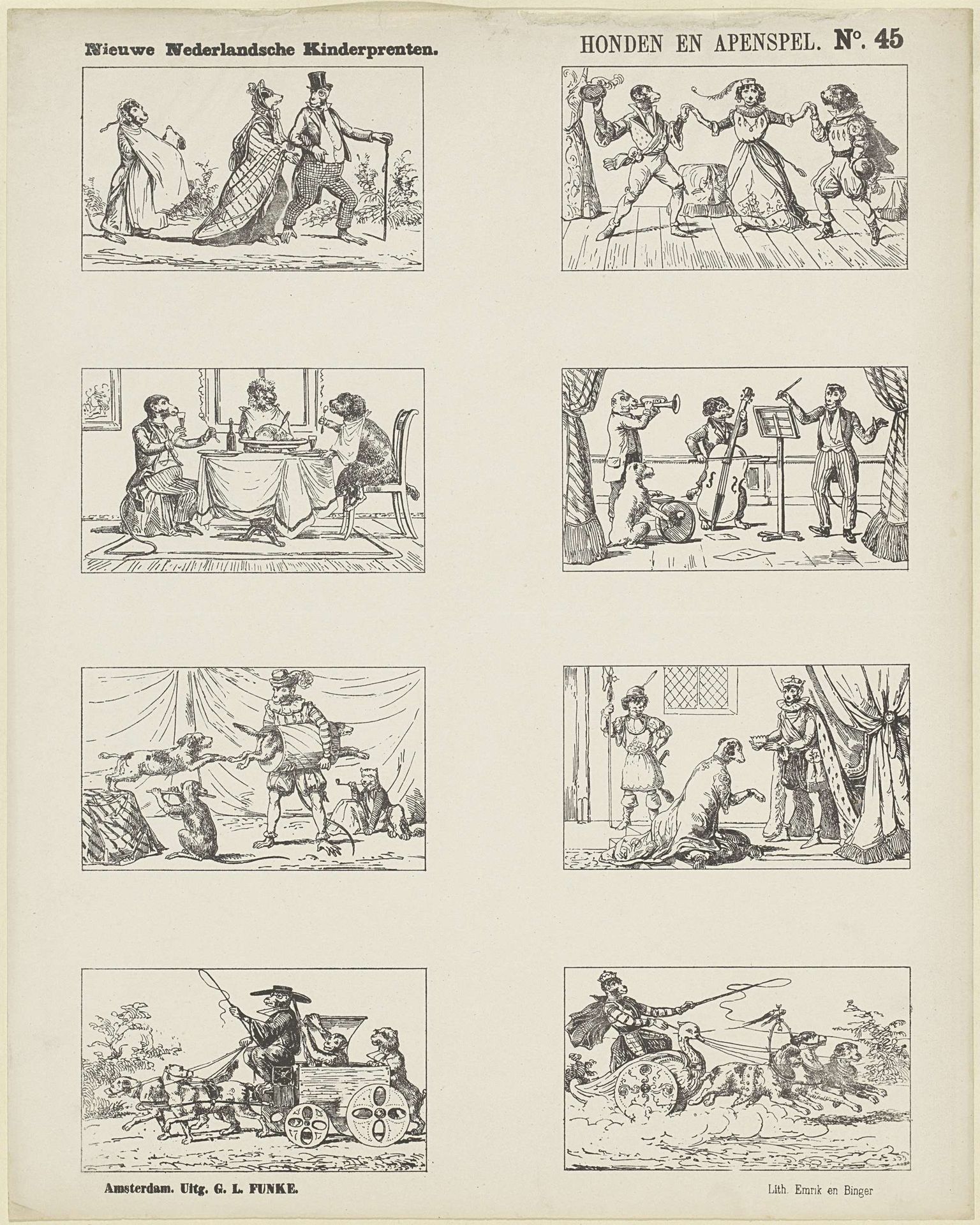 Honden en apenspel by George Lodewijk Funke