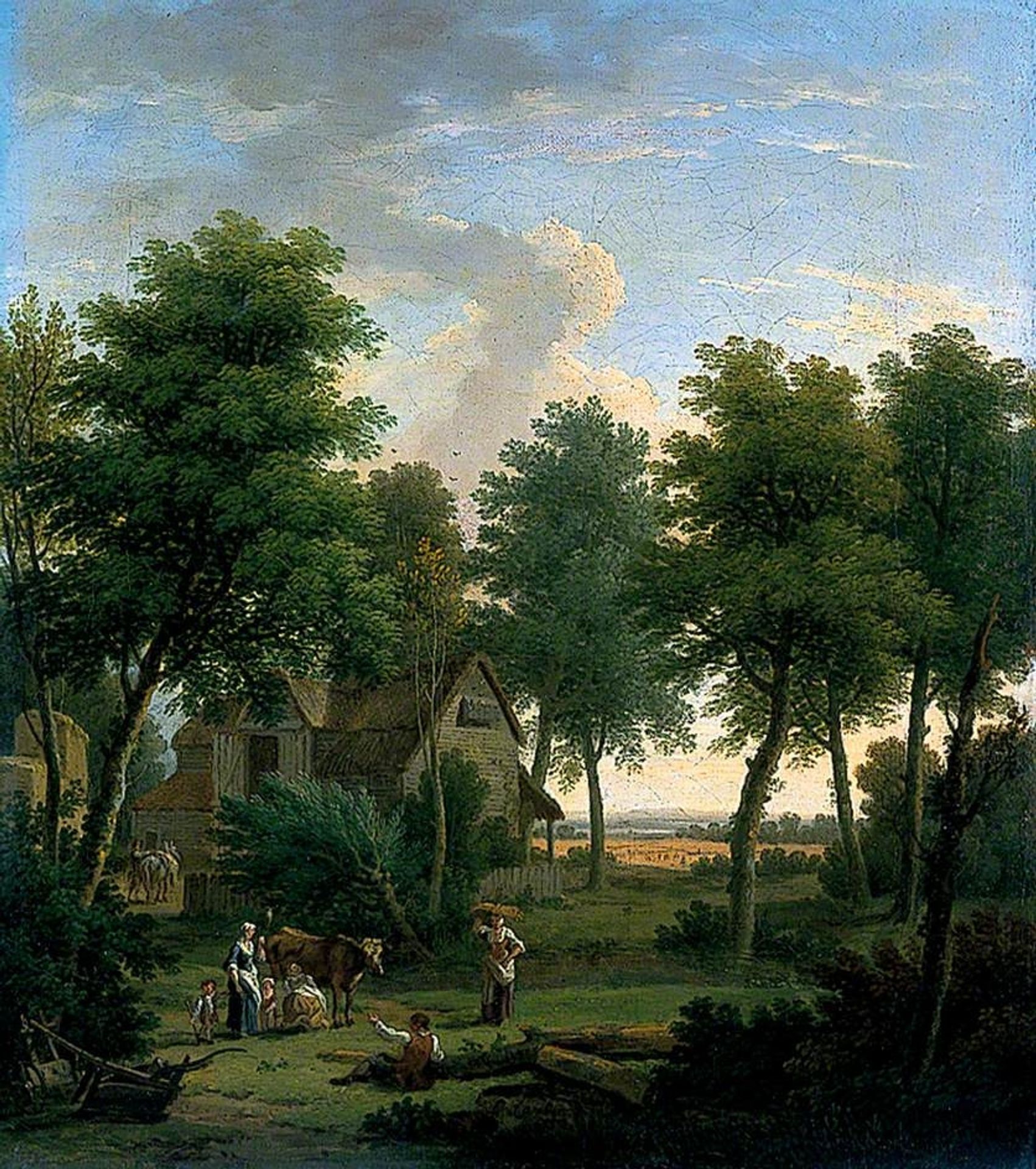Pastoral Scene with a Peasant Family by George Lambert