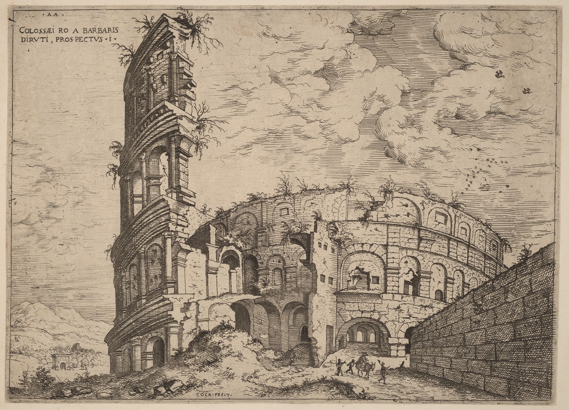View of the Colosseum by Hieronymus Cock