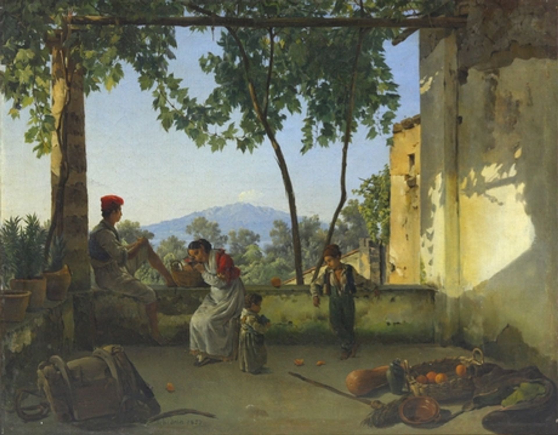 Balcony. In Sorrento by Sylvester Shchedrin